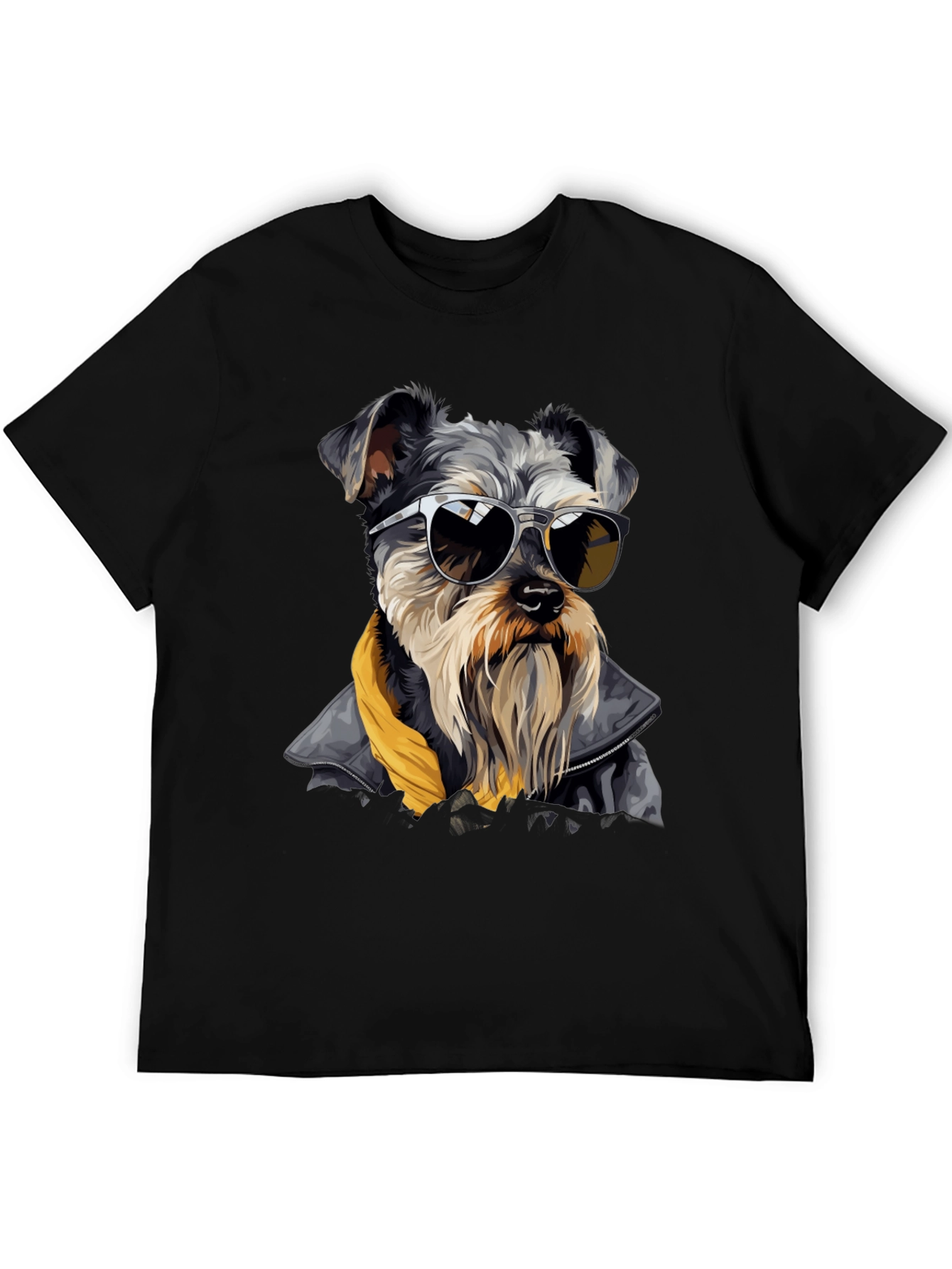 Cool Dog Graphic Tee - Black