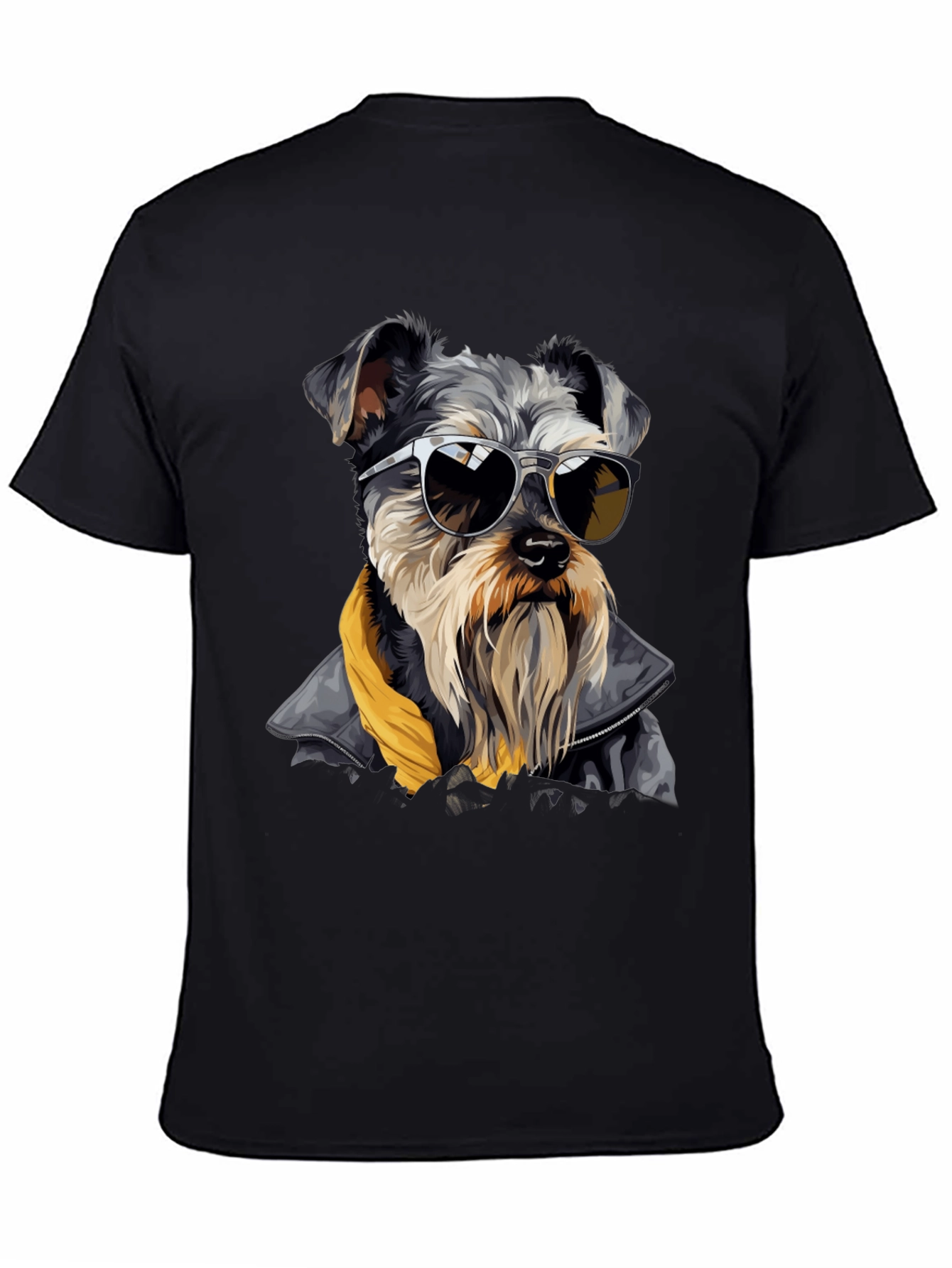 Cool Dog Graphic Tee - Black