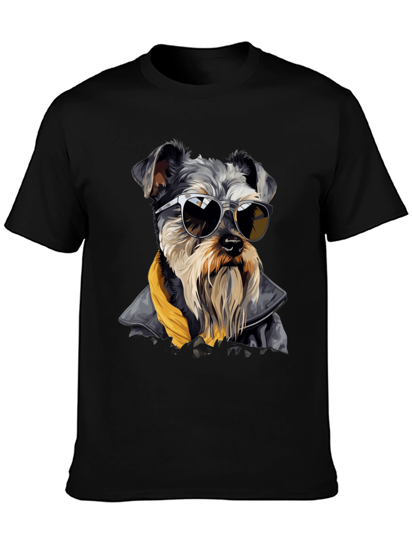 Cool Dog Graphic Tee - Black