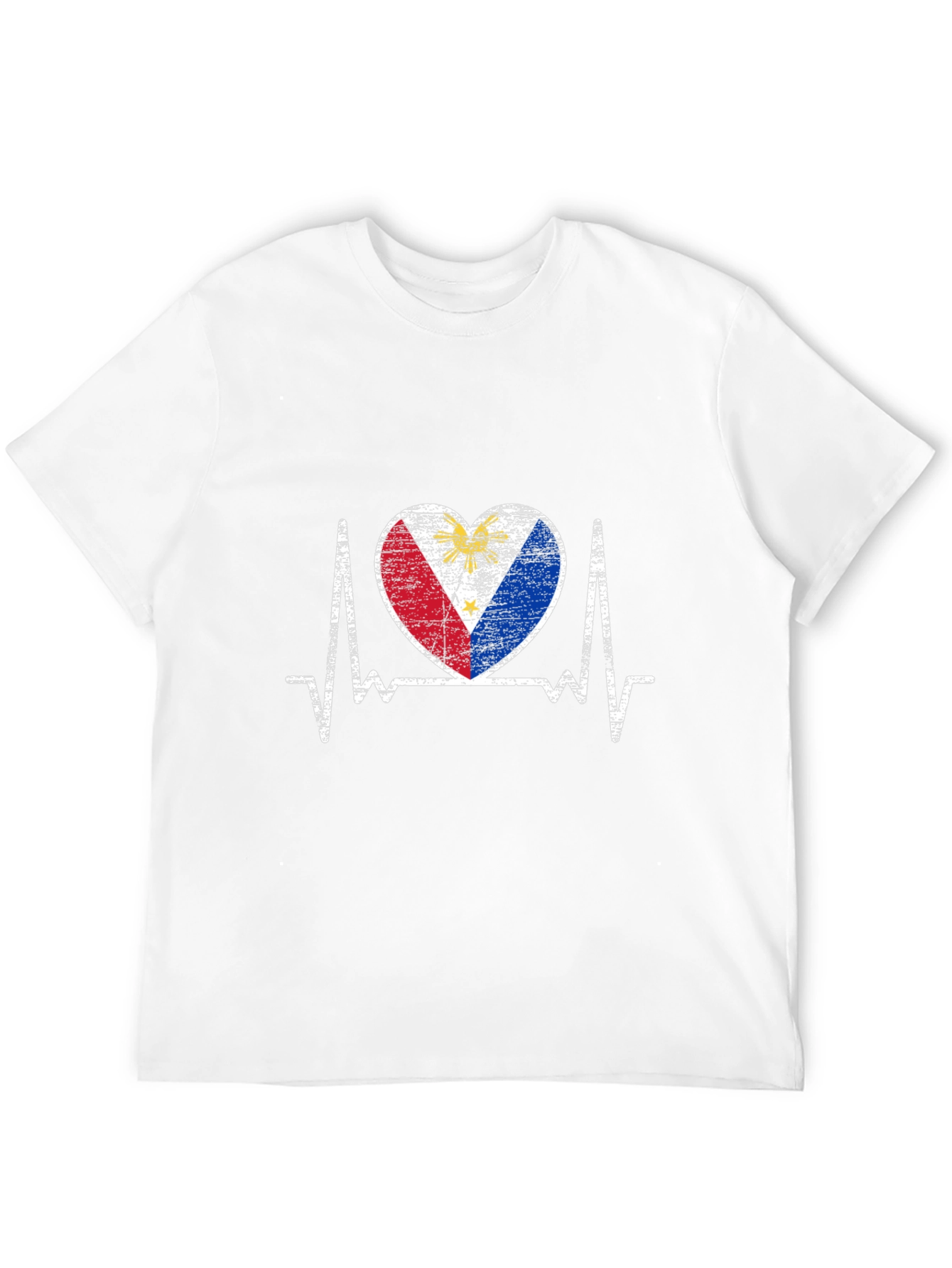 Philippines Flag Heartbeat T-Shirt