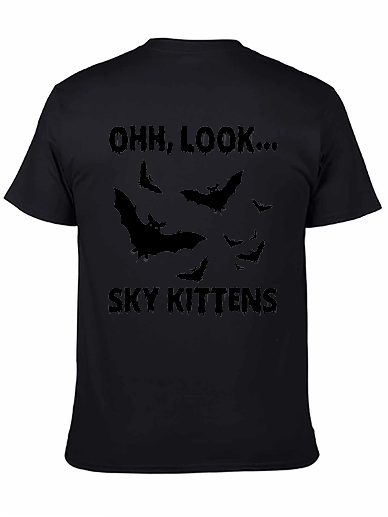 Sky Kittens Bat T-Shirt - Halloween Style