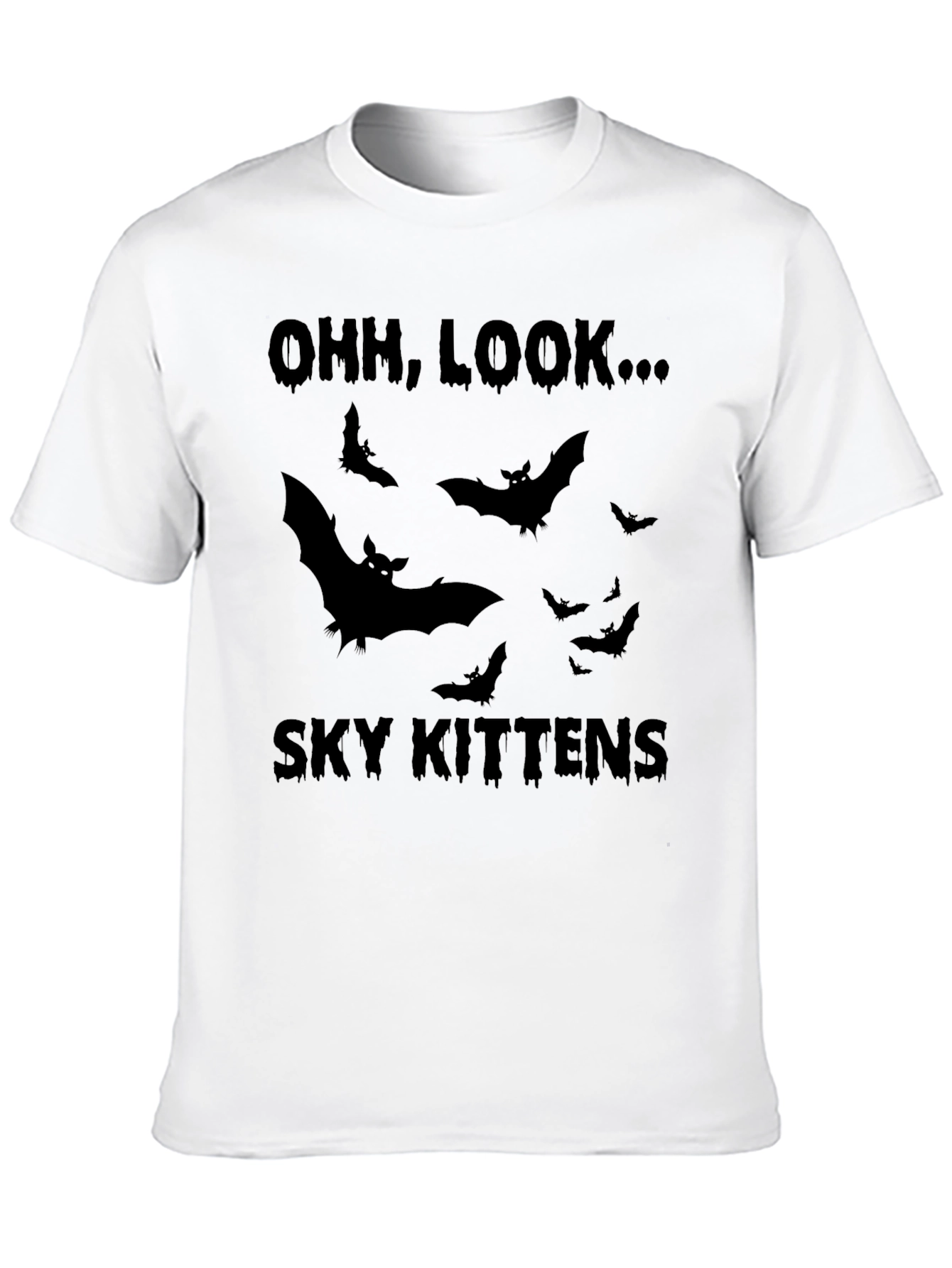 Sky Kittens Bat T-Shirt - Halloween Style