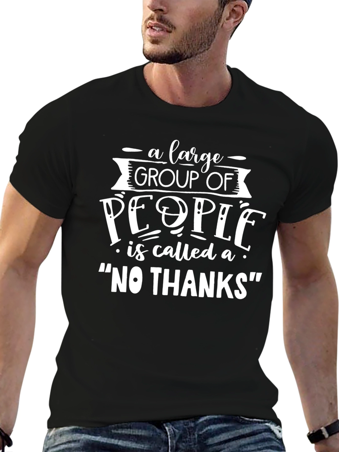 Funny No Thanks Graphic T-Shirt