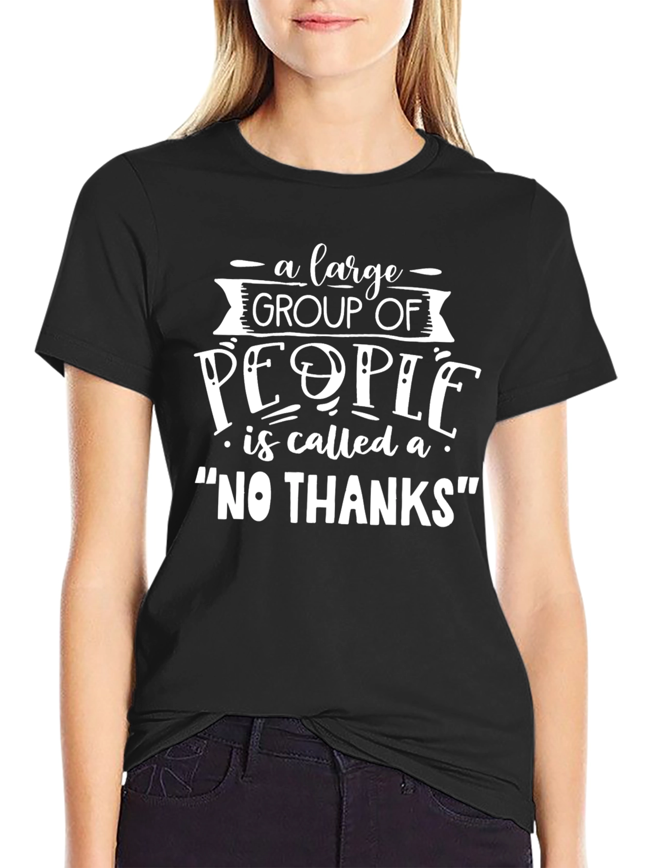 Funny No Thanks Graphic T-Shirt
