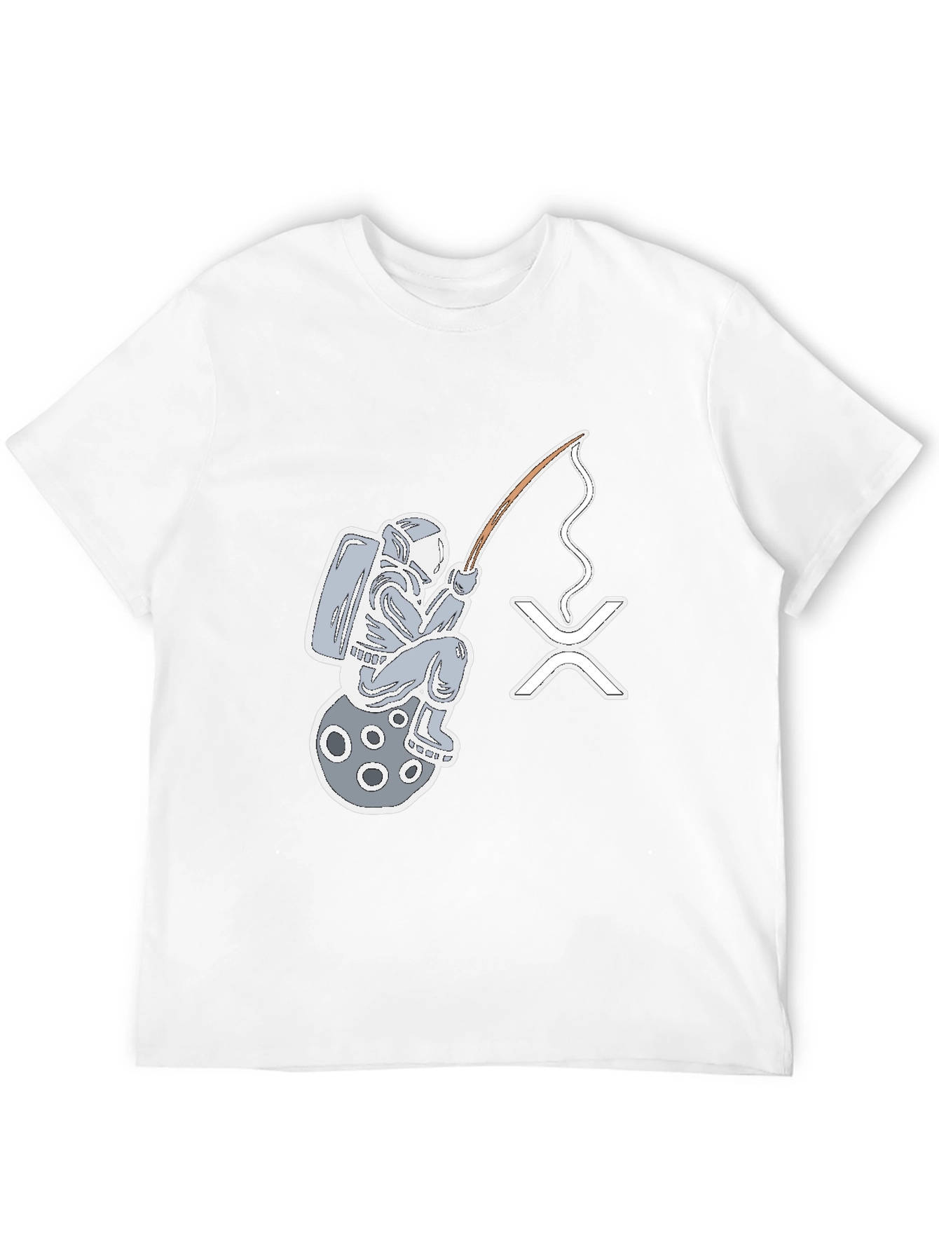 Astronaut Fishing on Moon T-Shirt