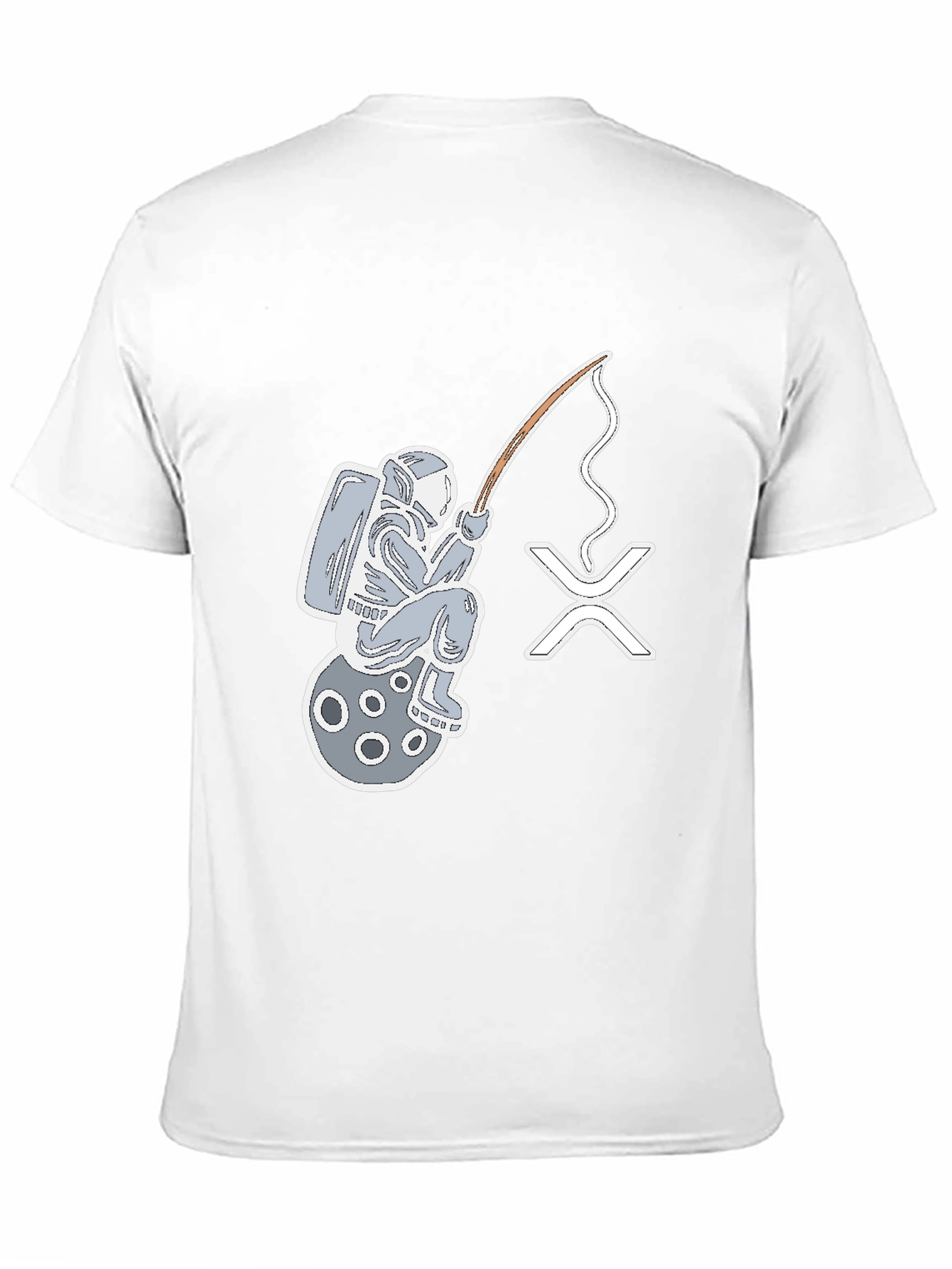 Astronaut Fishing on Moon T-Shirt