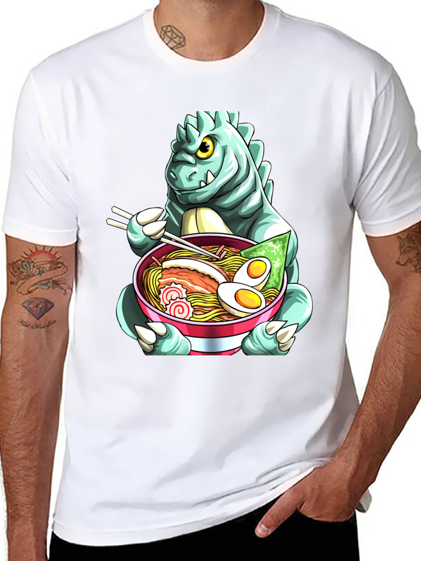 Godzilla Ramen T-Shirt - Unique Anime Style