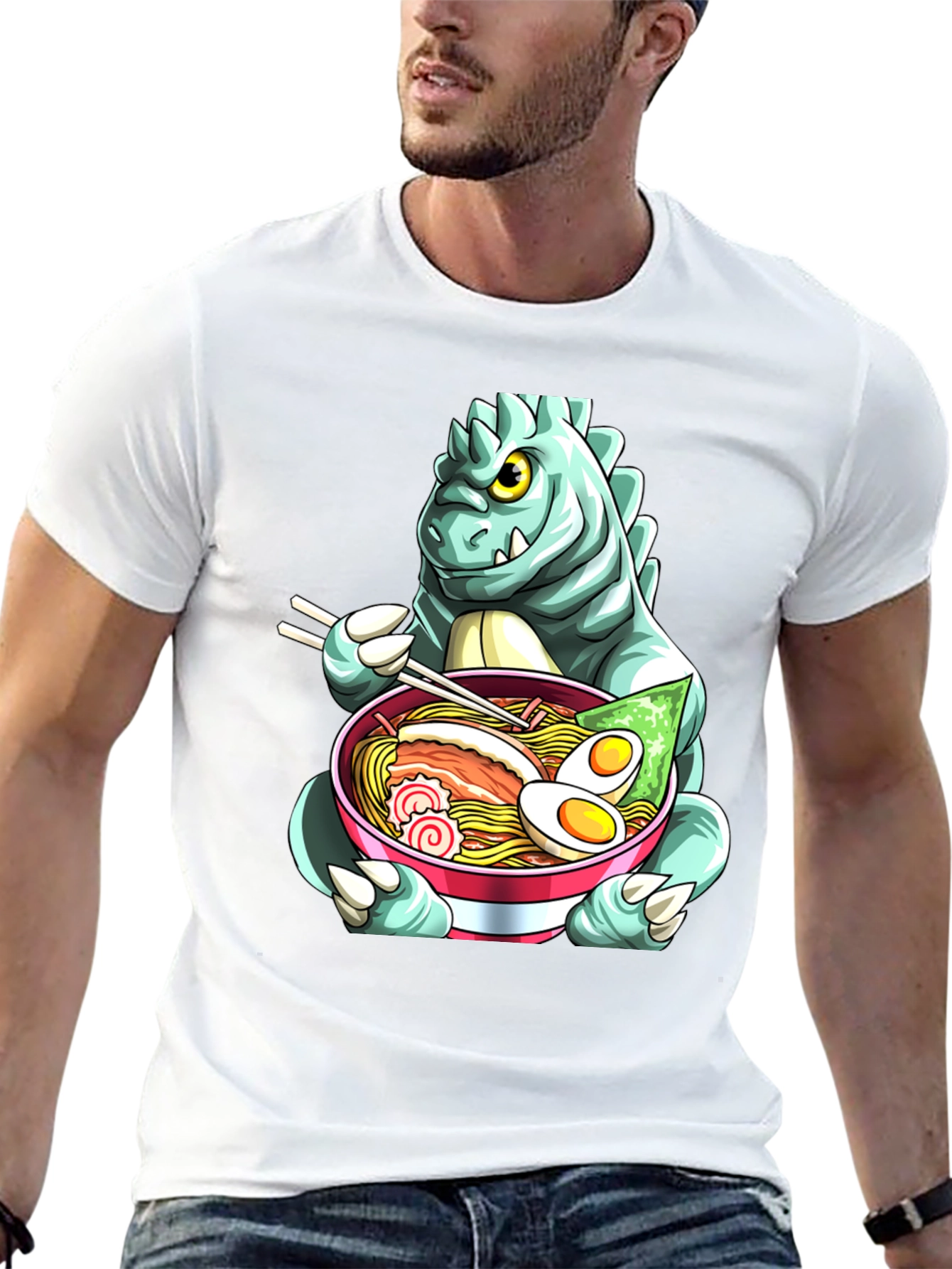 Godzilla Ramen T-Shirt - Unique Anime Style