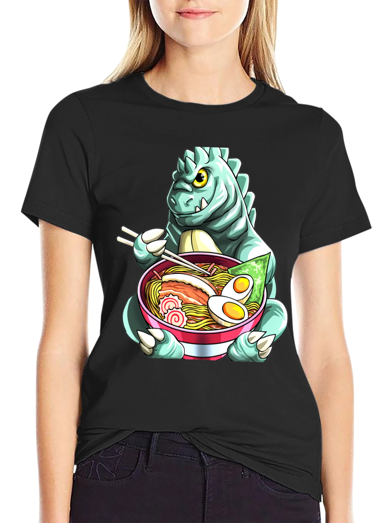 Godzilla Ramen T-Shirt - Unique Anime Style
