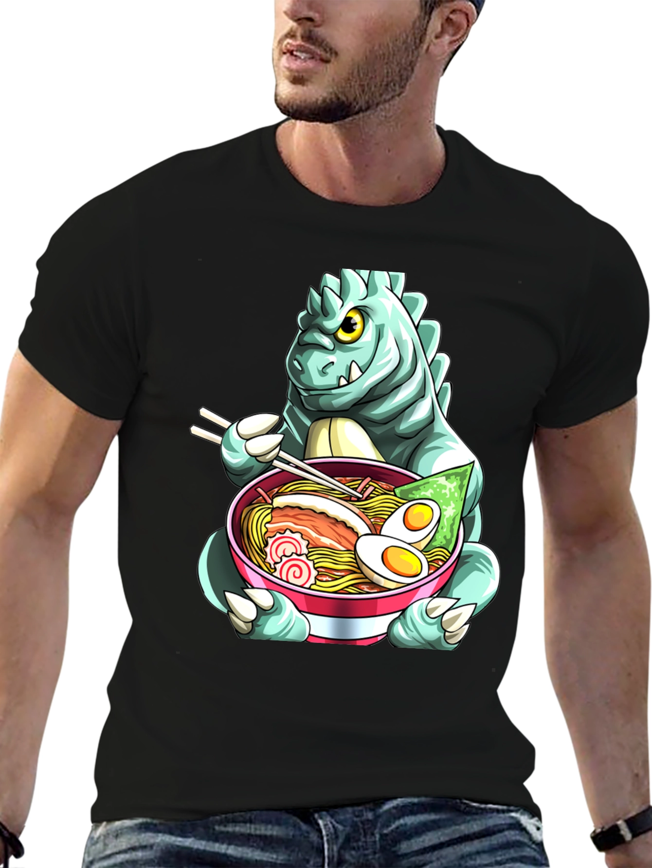 Godzilla Ramen T-Shirt - Unique Anime Style
