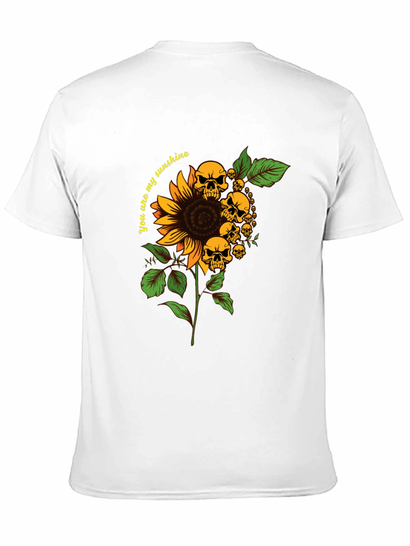 Skull Sunflower Graphic T-Shirt