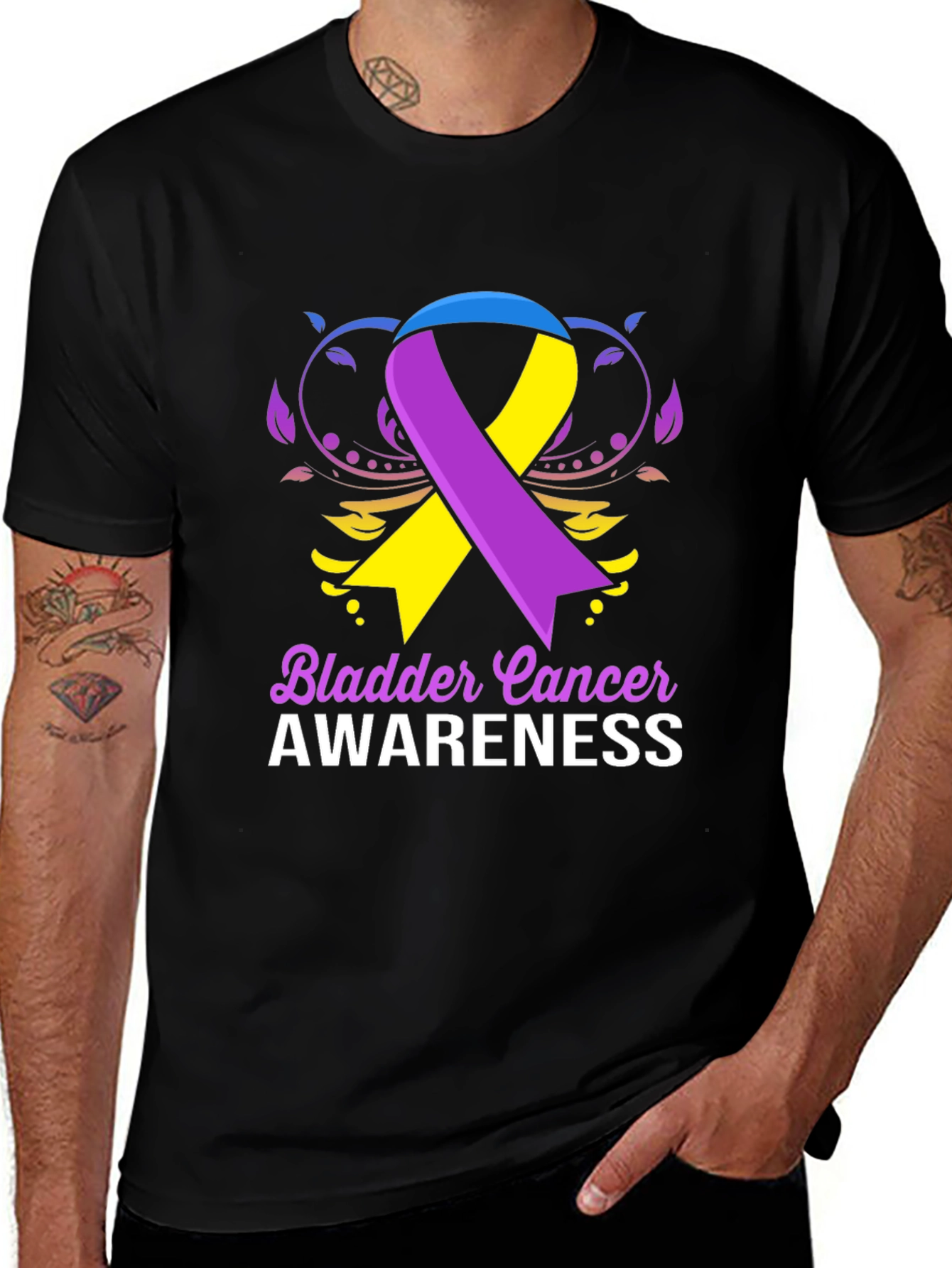 Bladder Cancer Awareness Ribbon T-Shirt