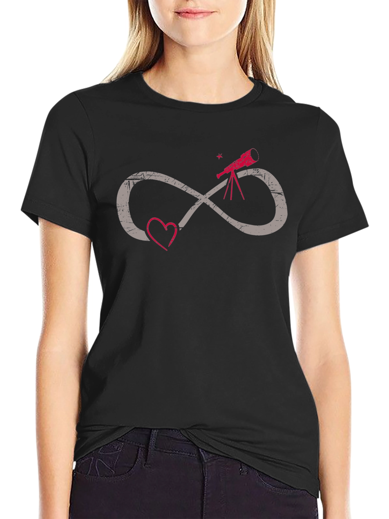 Telescope Infinity Heart Graphic Tee