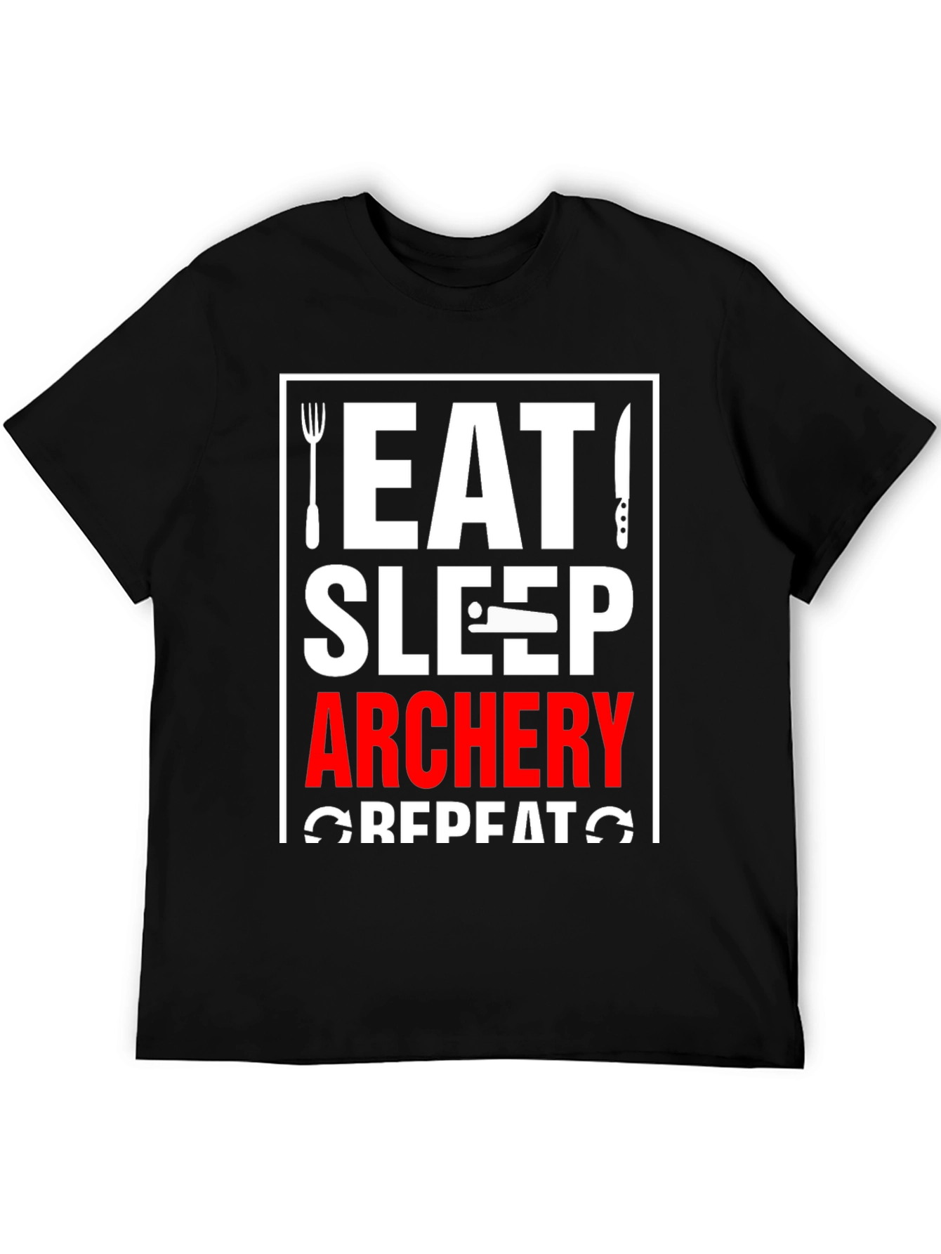 Eat Sleep Archery Repeat Graphic Tee