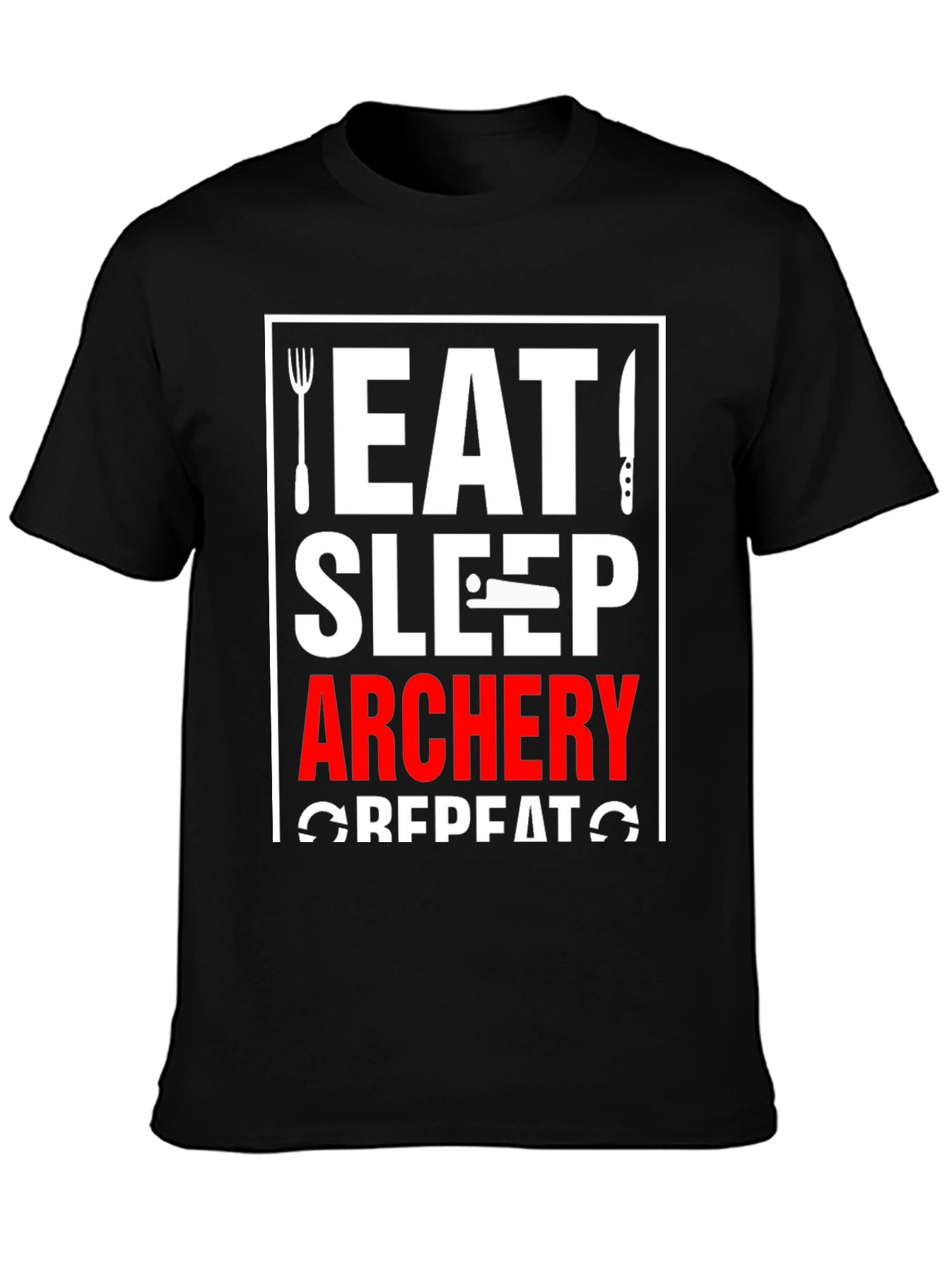 Eat Sleep Archery Repeat Graphic Tee