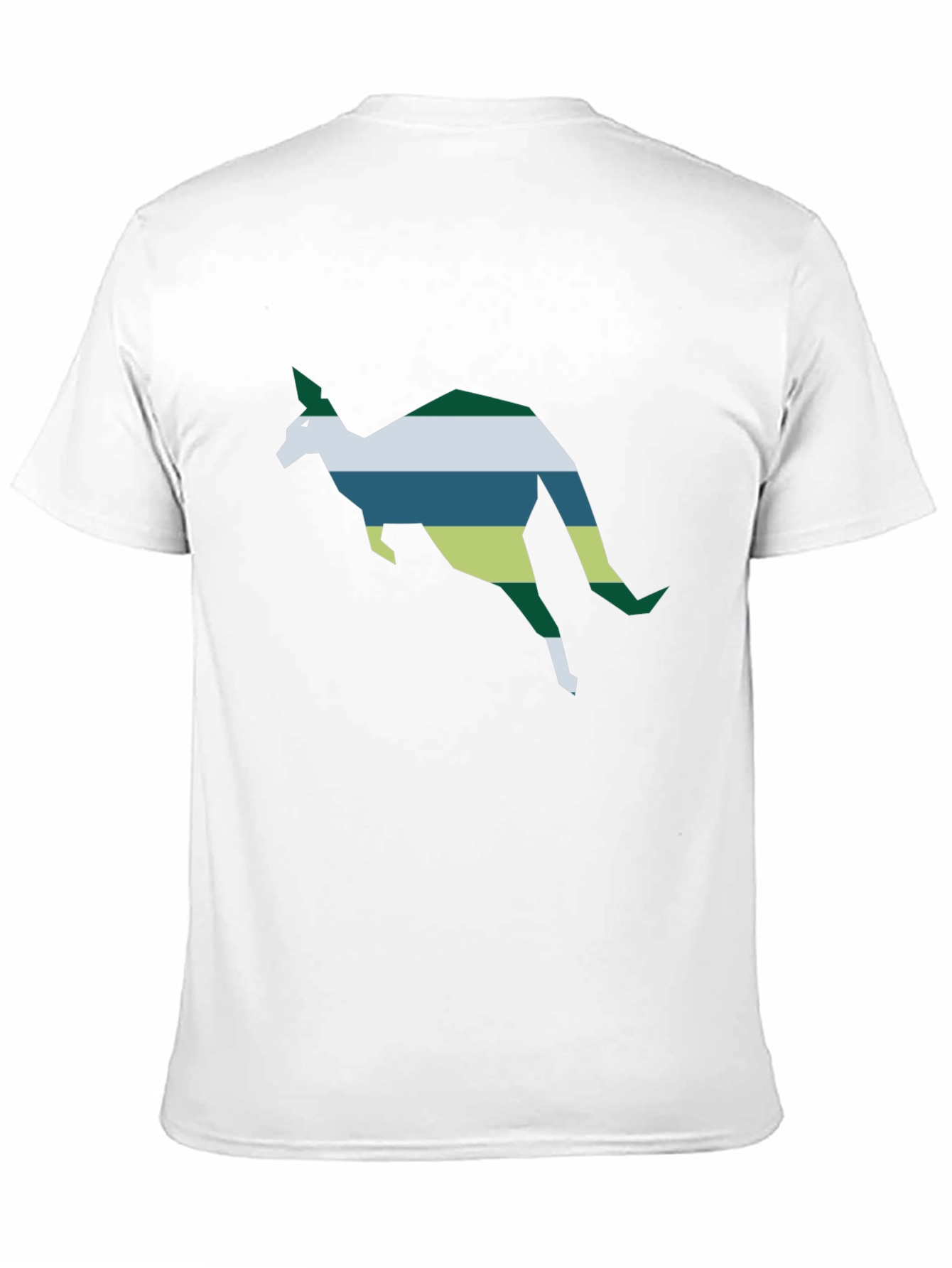 Geometric Kangaroo Tee - Stylish Black Cotton Shirt