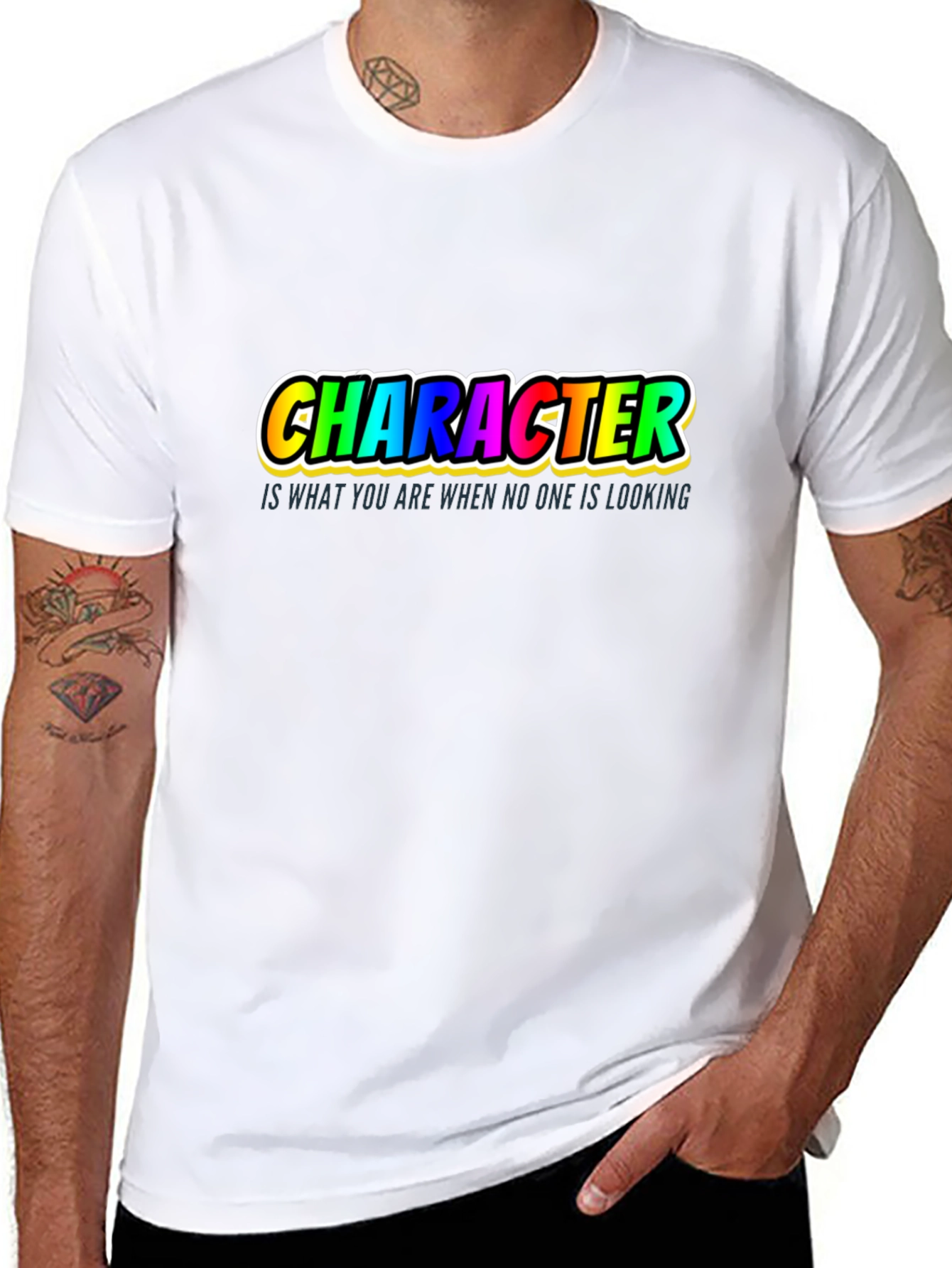 Character Quote T-Shirt - Inspiring Graphic Tee
