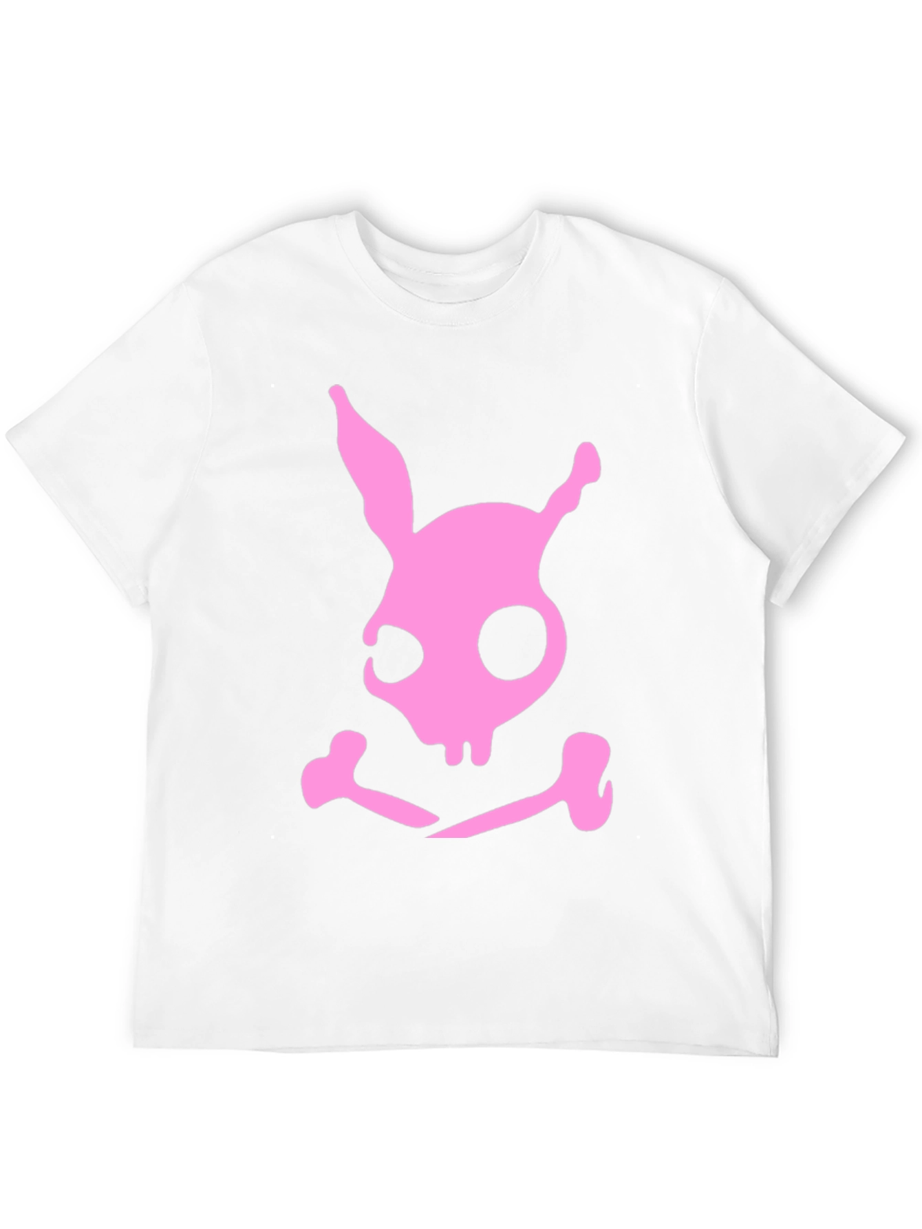 Skull Bunny Graphic T-Shirt - Black