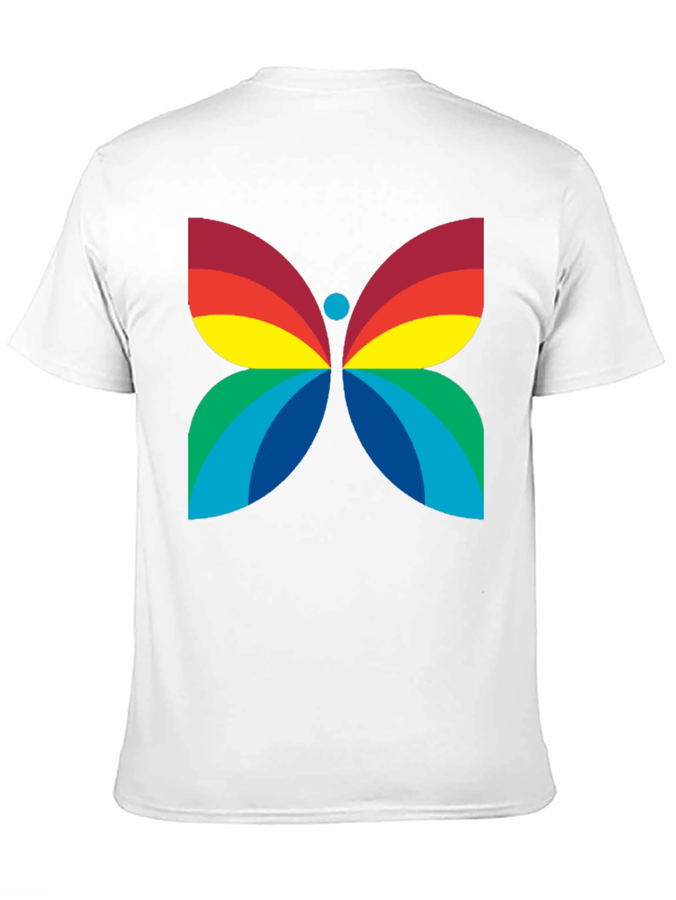 Rainbow Butterfly Graphic Tee - Bold Statement Shirt