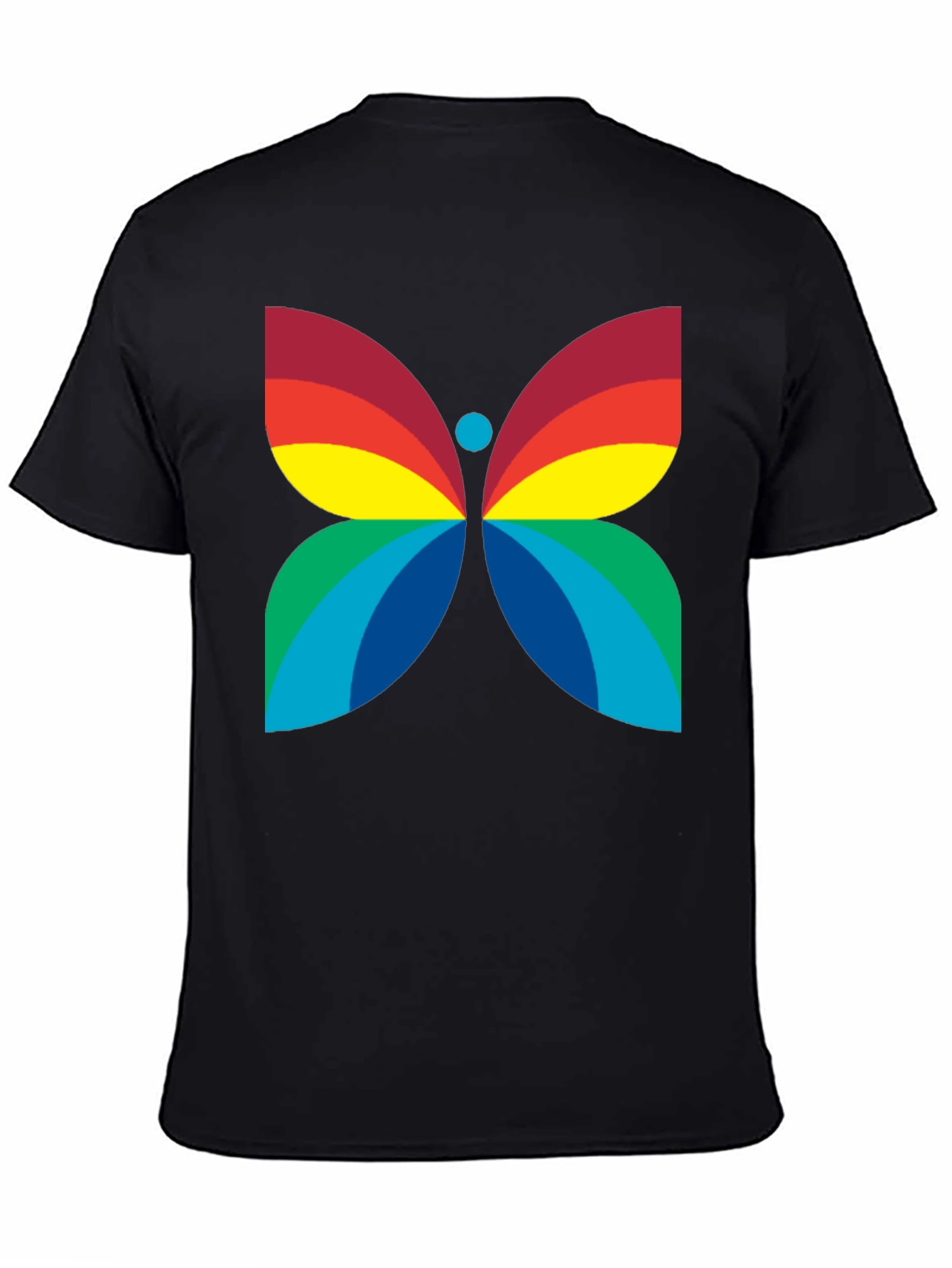 Rainbow Butterfly Graphic Tee - Bold Statement Shirt