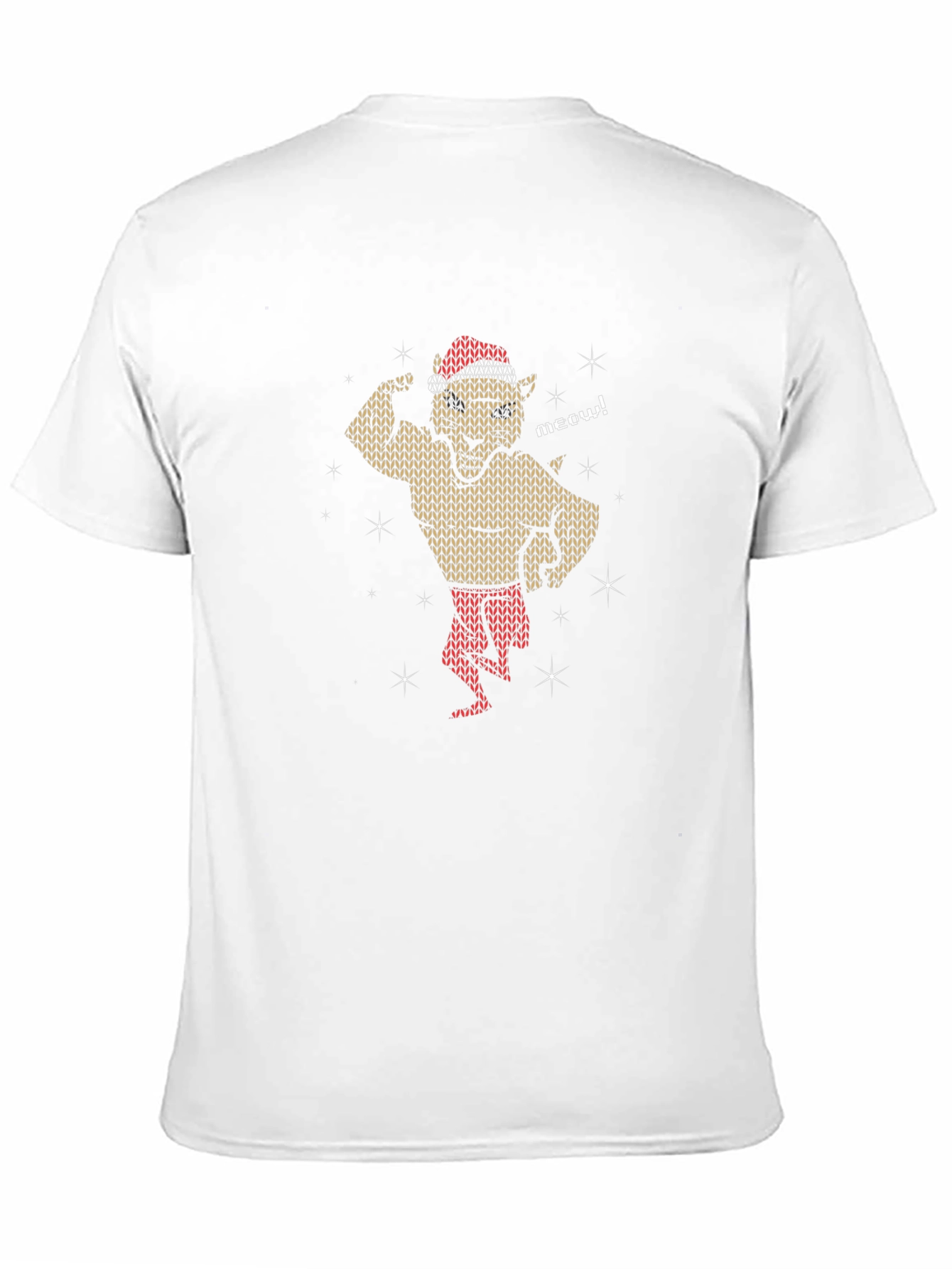 Festive Feline Flex Mens T-Shirt