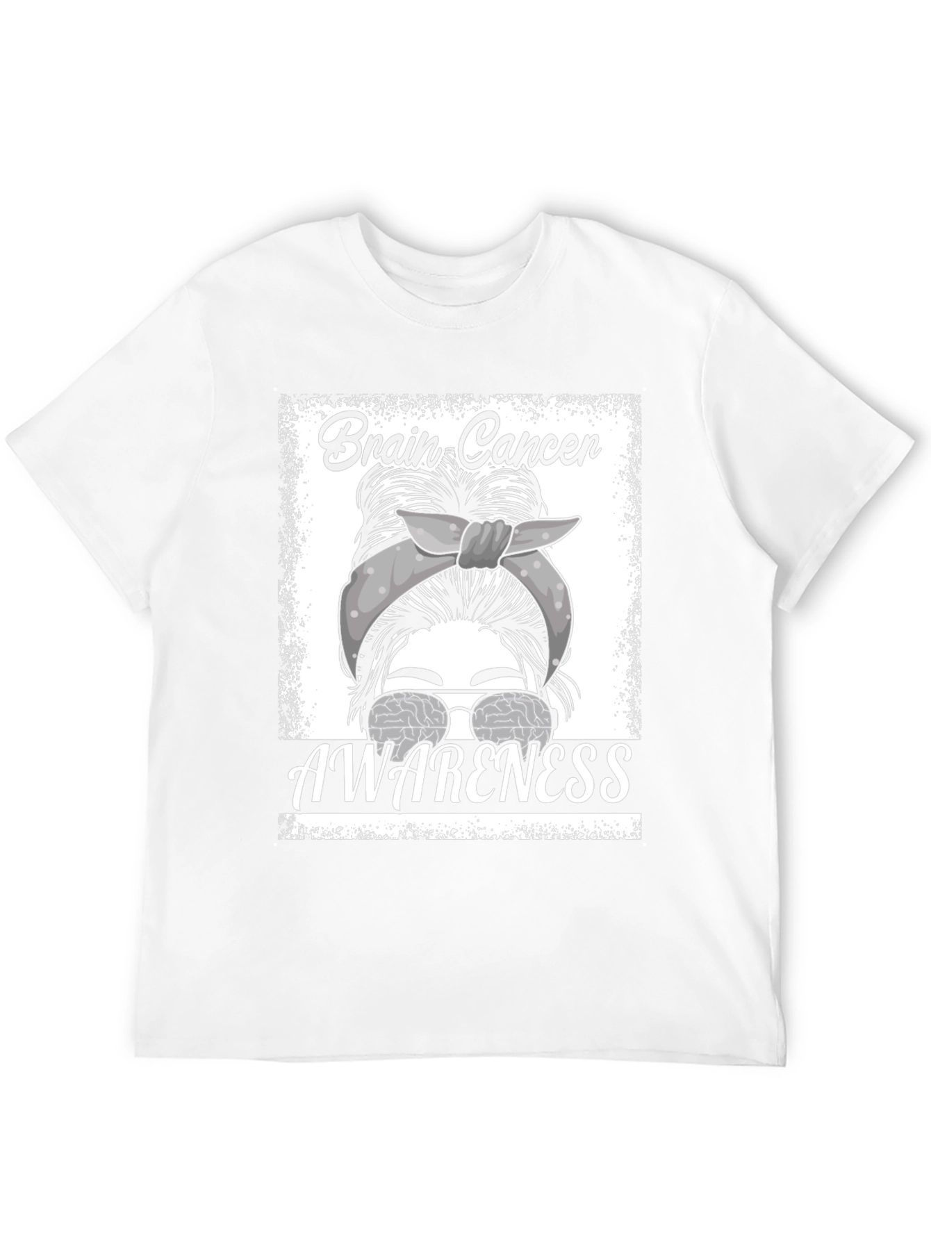 Brain Cancer Awareness Graphic T-Shirt