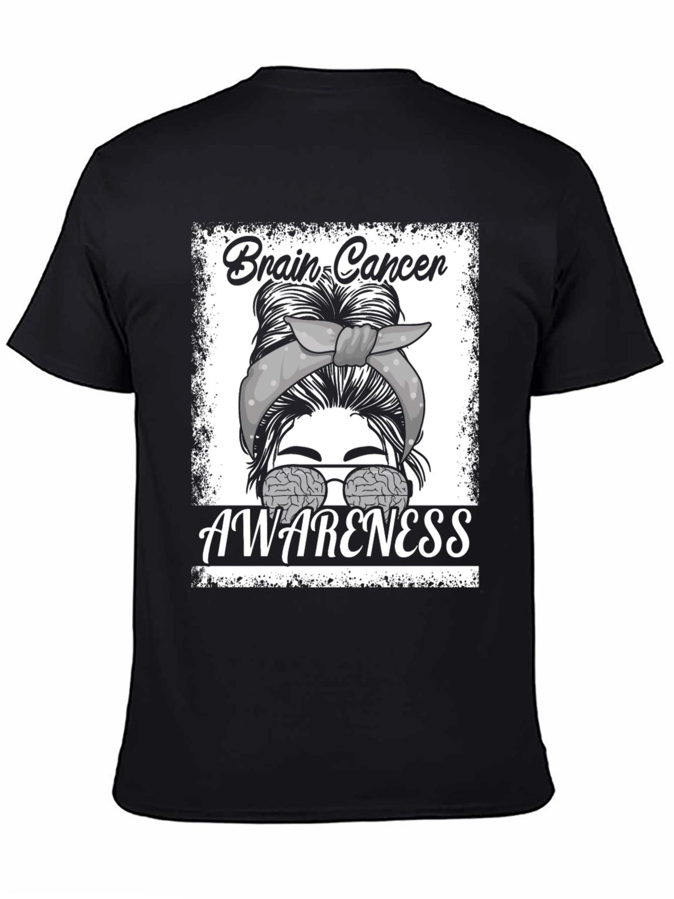 Brain Cancer Awareness Graphic T-Shirt