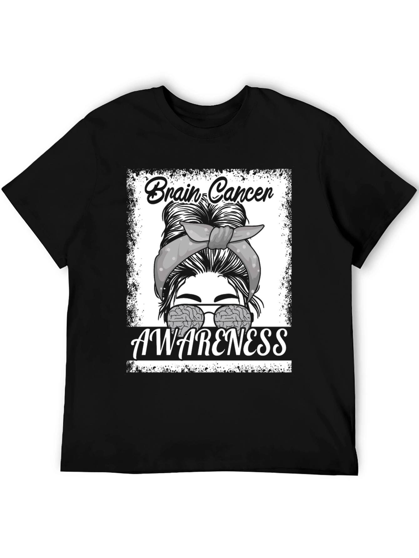 Brain Cancer Awareness Graphic T-Shirt