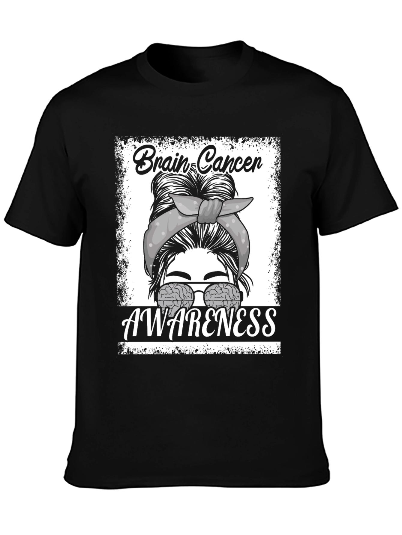 Brain Cancer Awareness Graphic T-Shirt