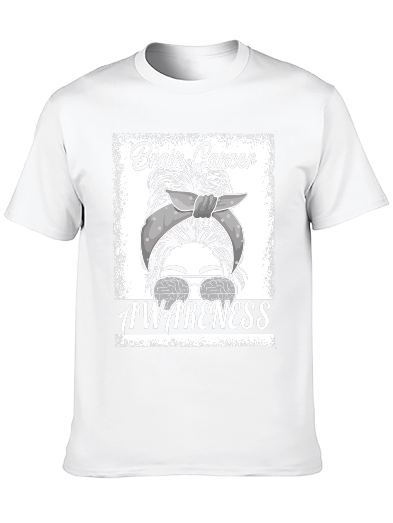 Brain Cancer Awareness Graphic T-Shirt