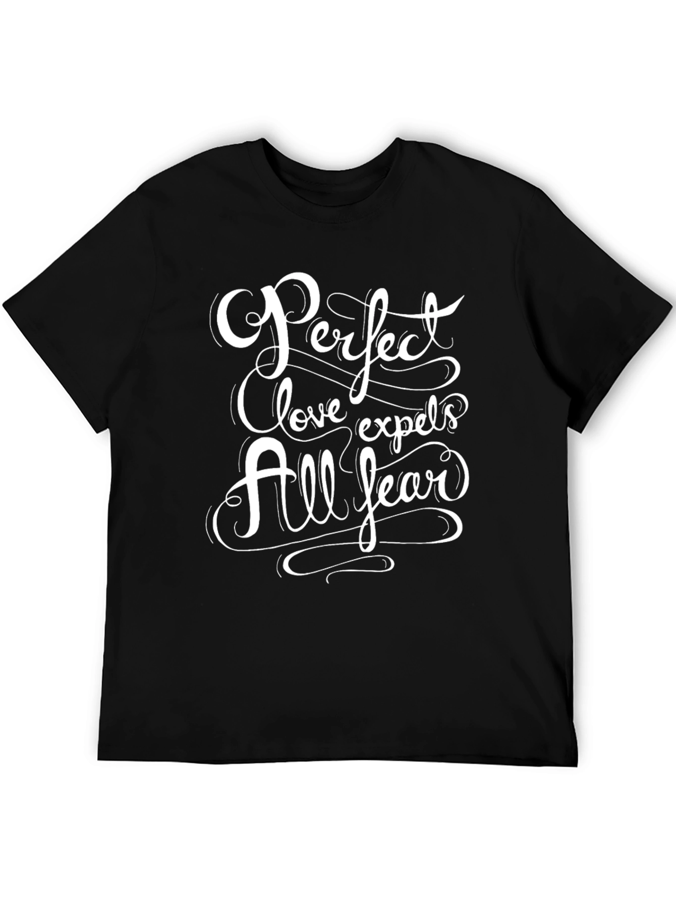 Perfect Love Graphic Tee - Black Cotton T-Shirt