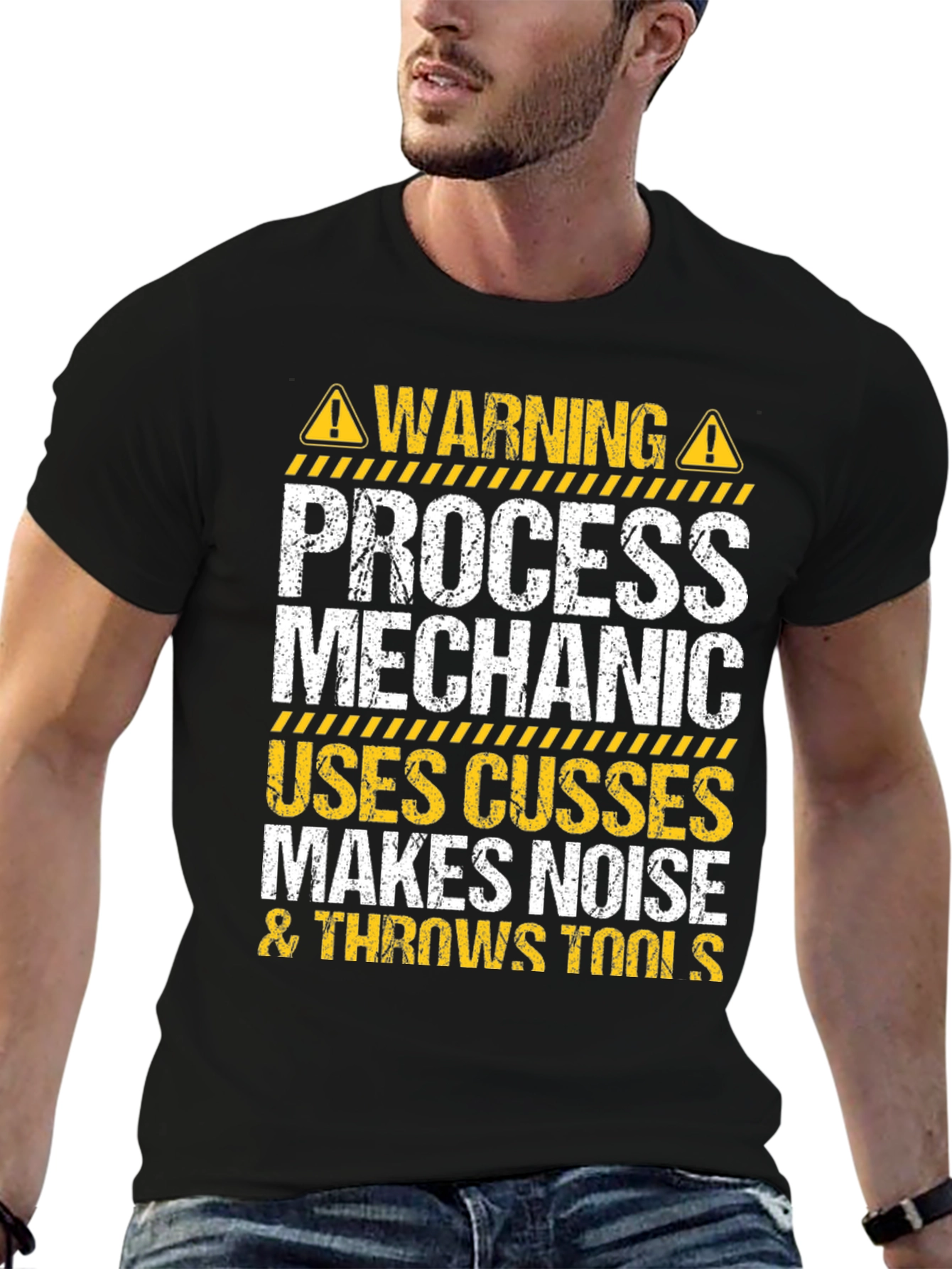 Process Mechanic Warning Graphic T-Shirt