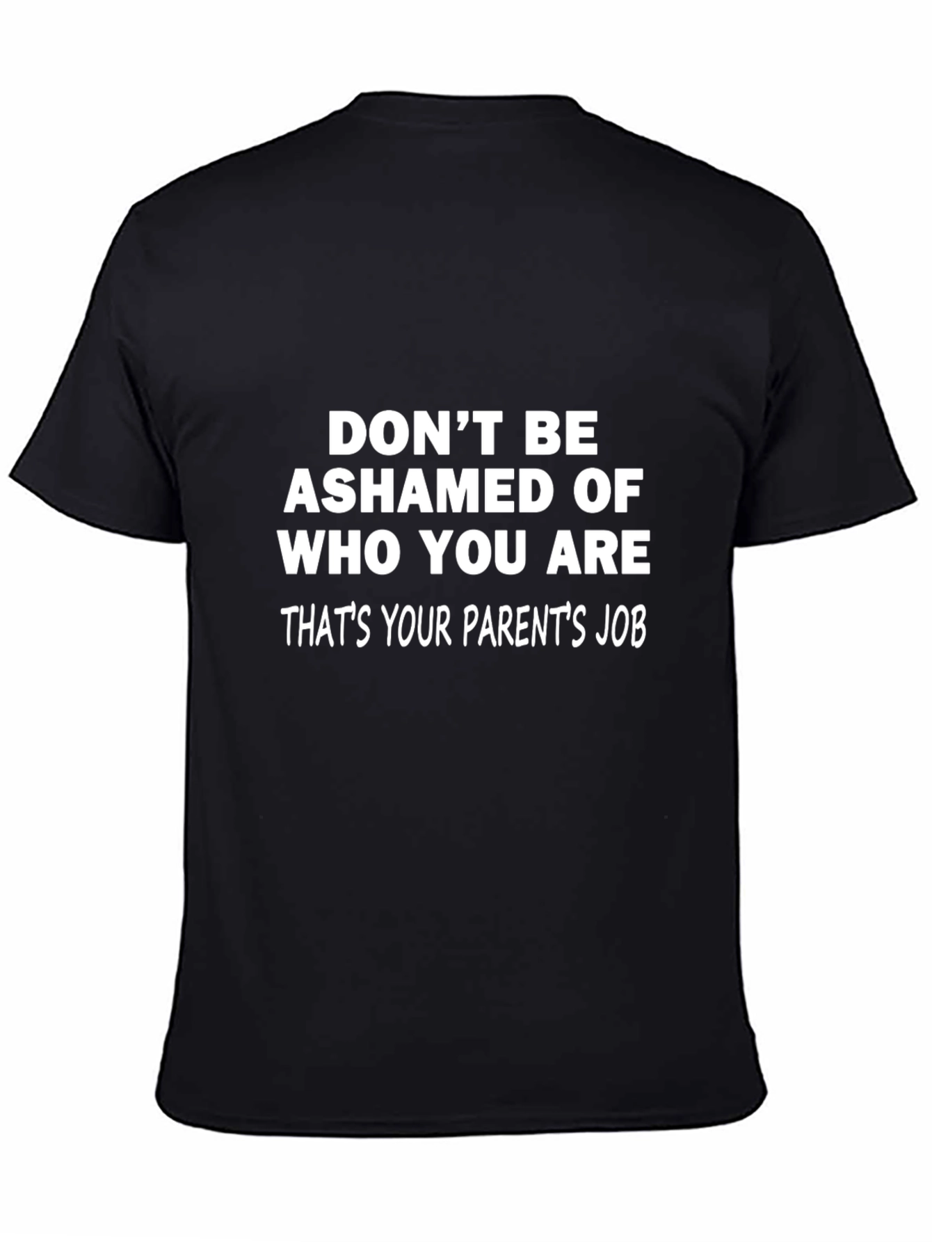 Funny Parents Job Black T-Shirt