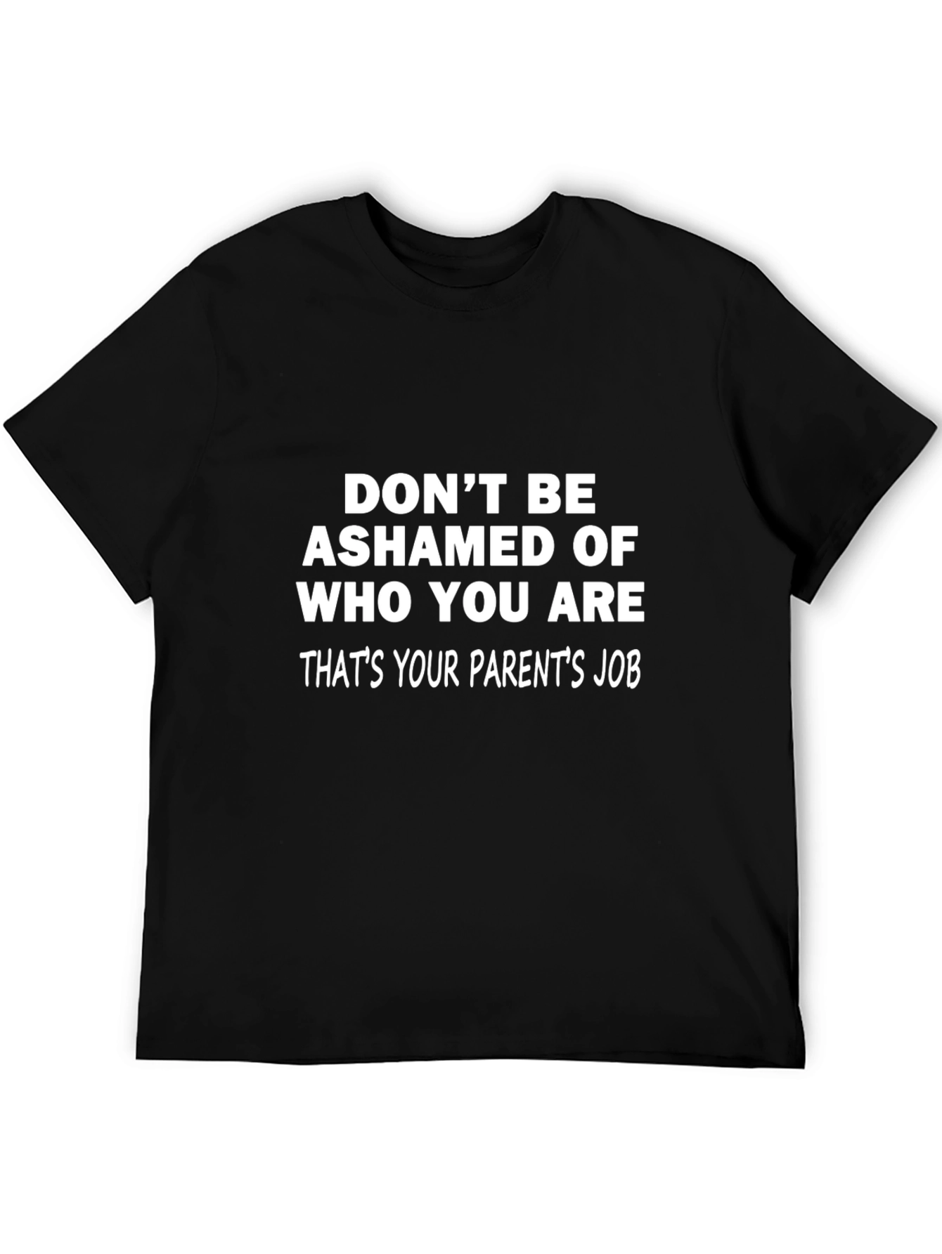 Funny Parents Job Black T-Shirt
