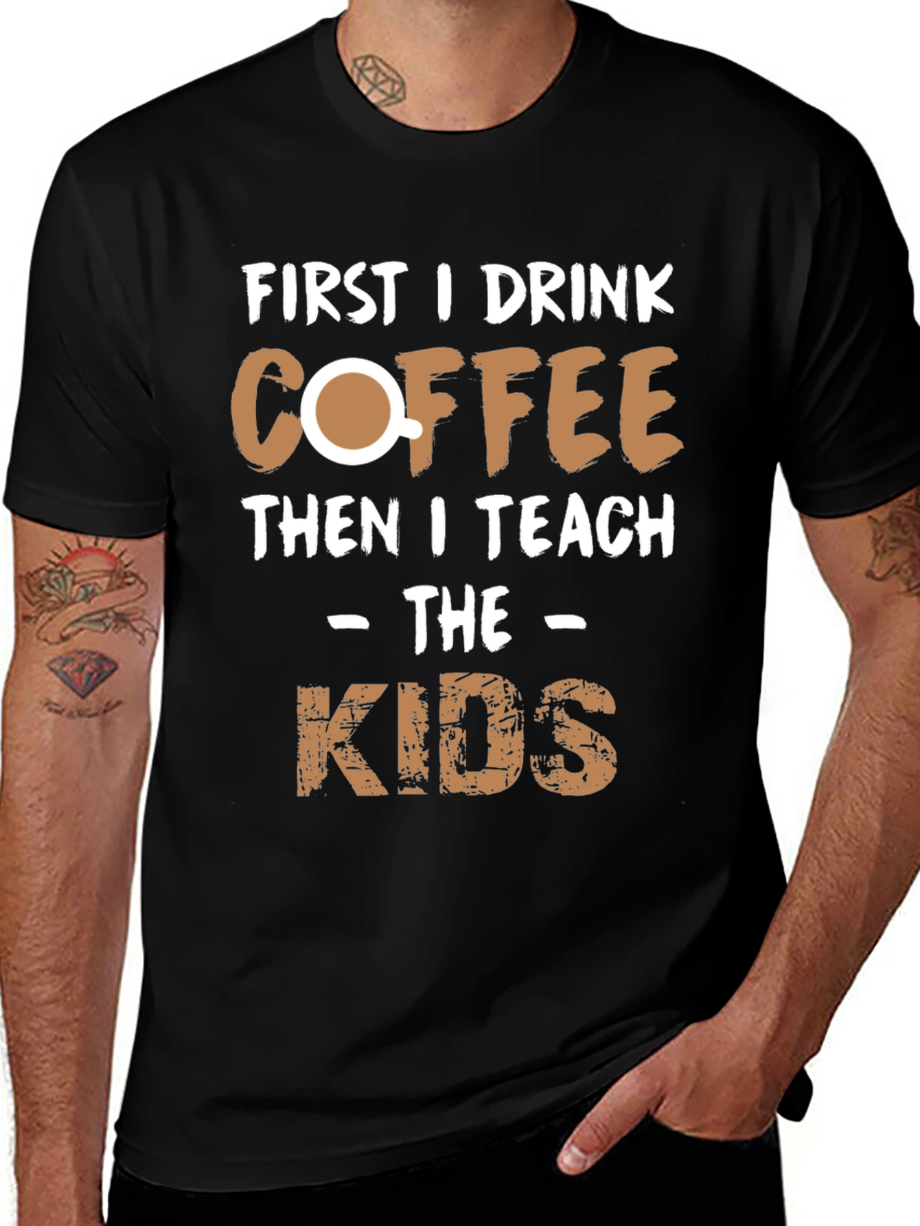 Coffee Then Kids T-Shirt