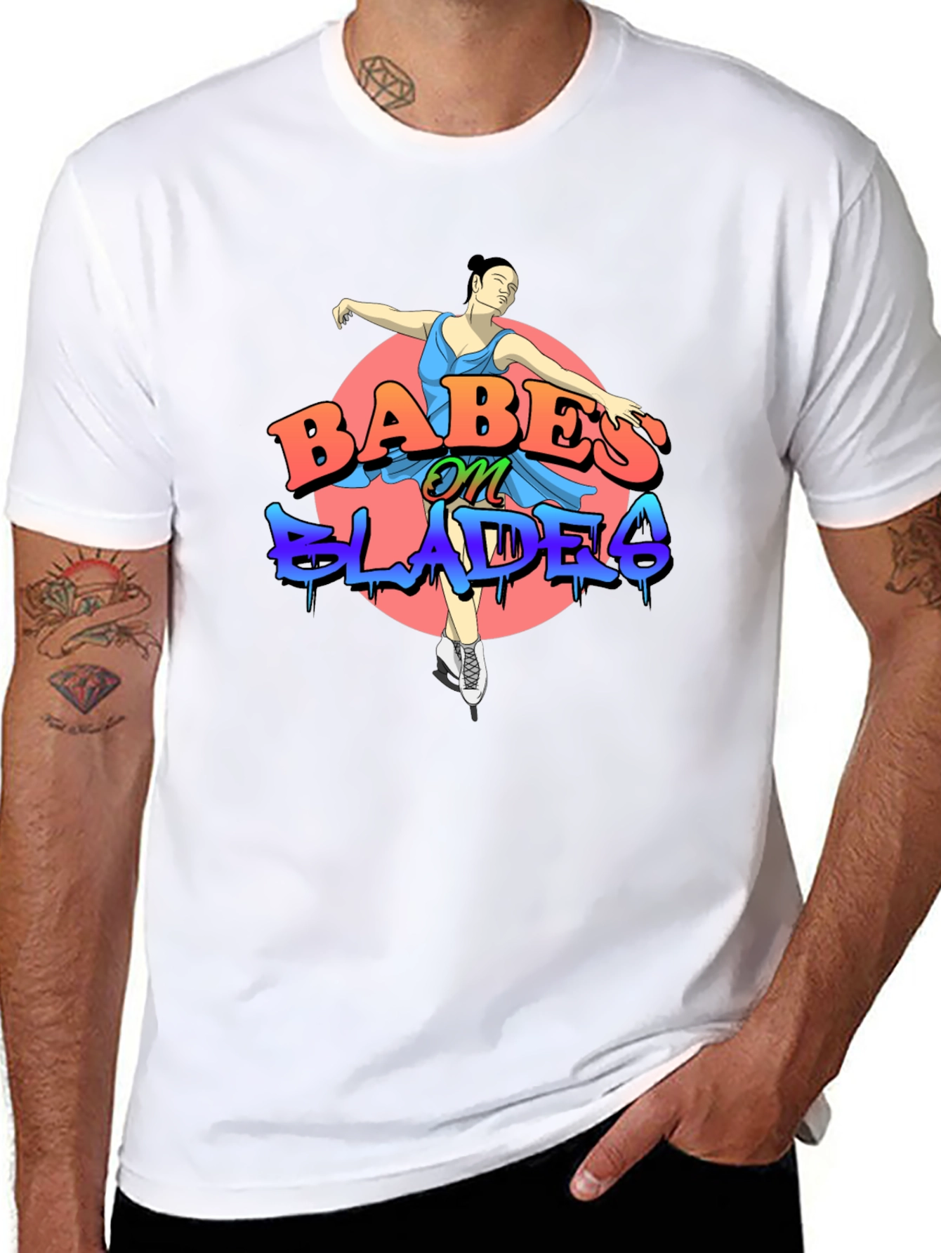 Babes on Blades Graphic T-Shirt