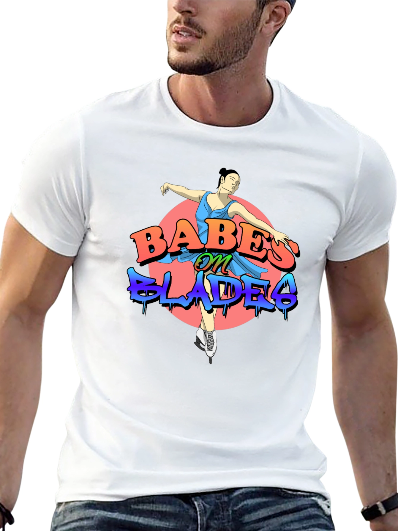 Babes on Blades Graphic T-Shirt