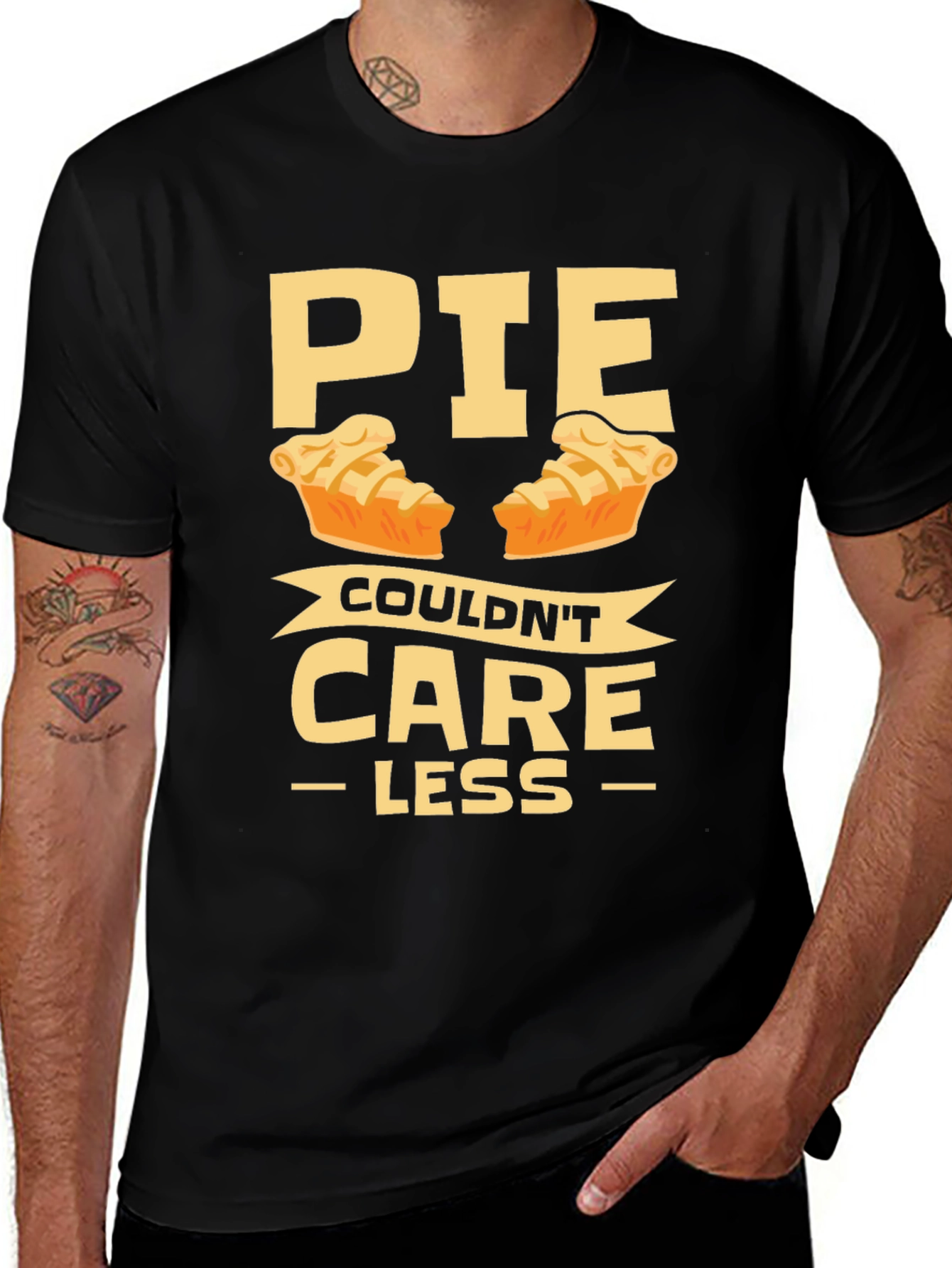 Pie Couldnt Care Less Funny T-Shirt