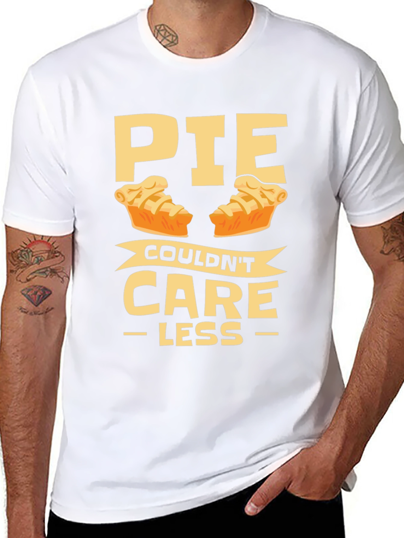 Pie Couldnt Care Less Funny T-Shirt