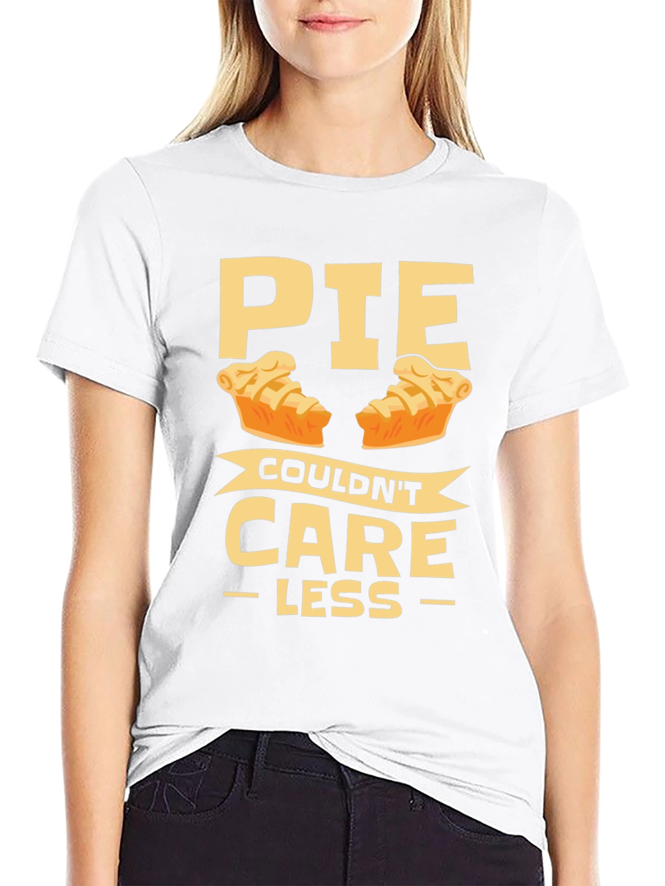 Pie Couldnt Care Less Funny T-Shirt