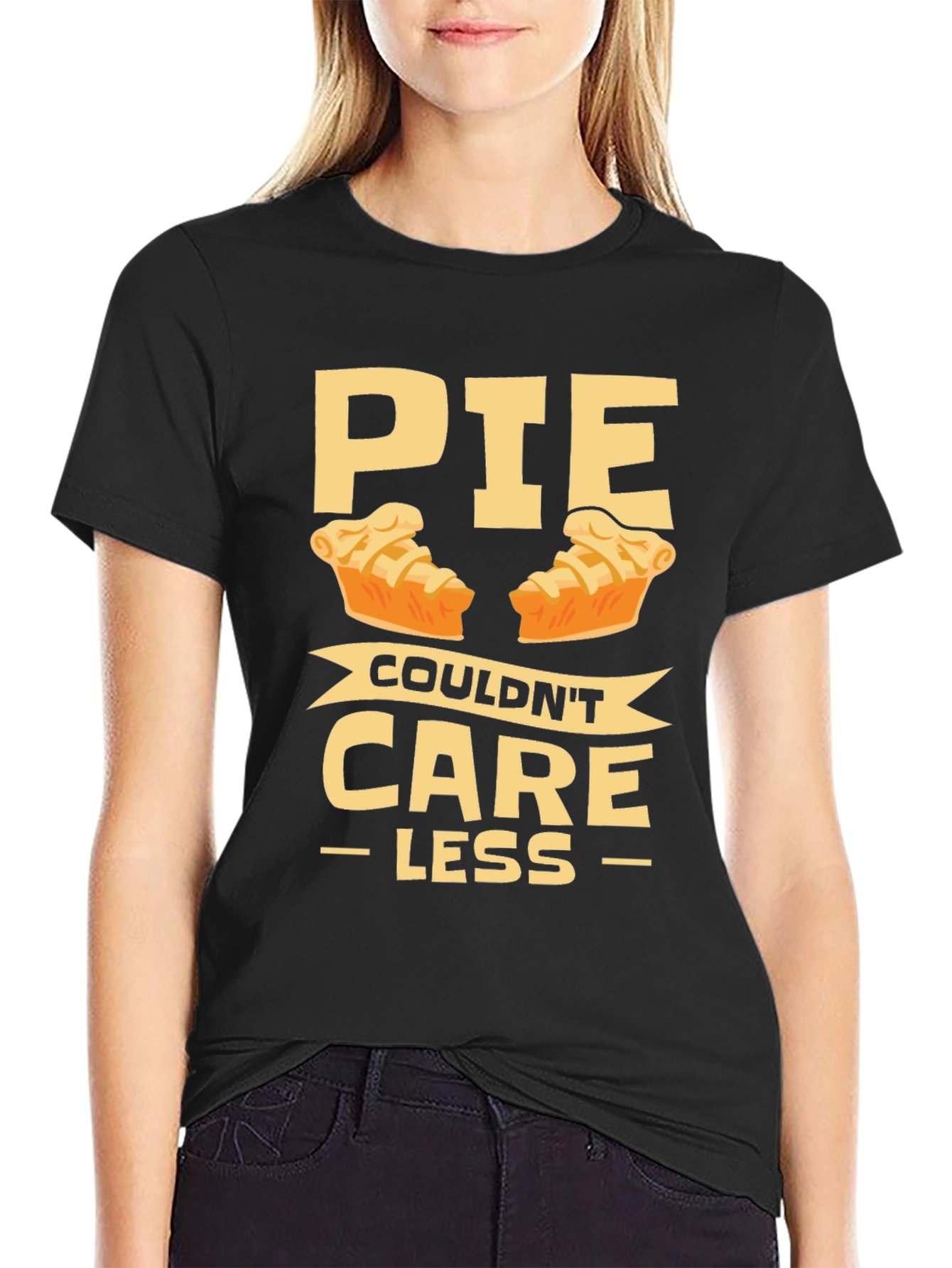 Pie Couldnt Care Less Funny T-Shirt