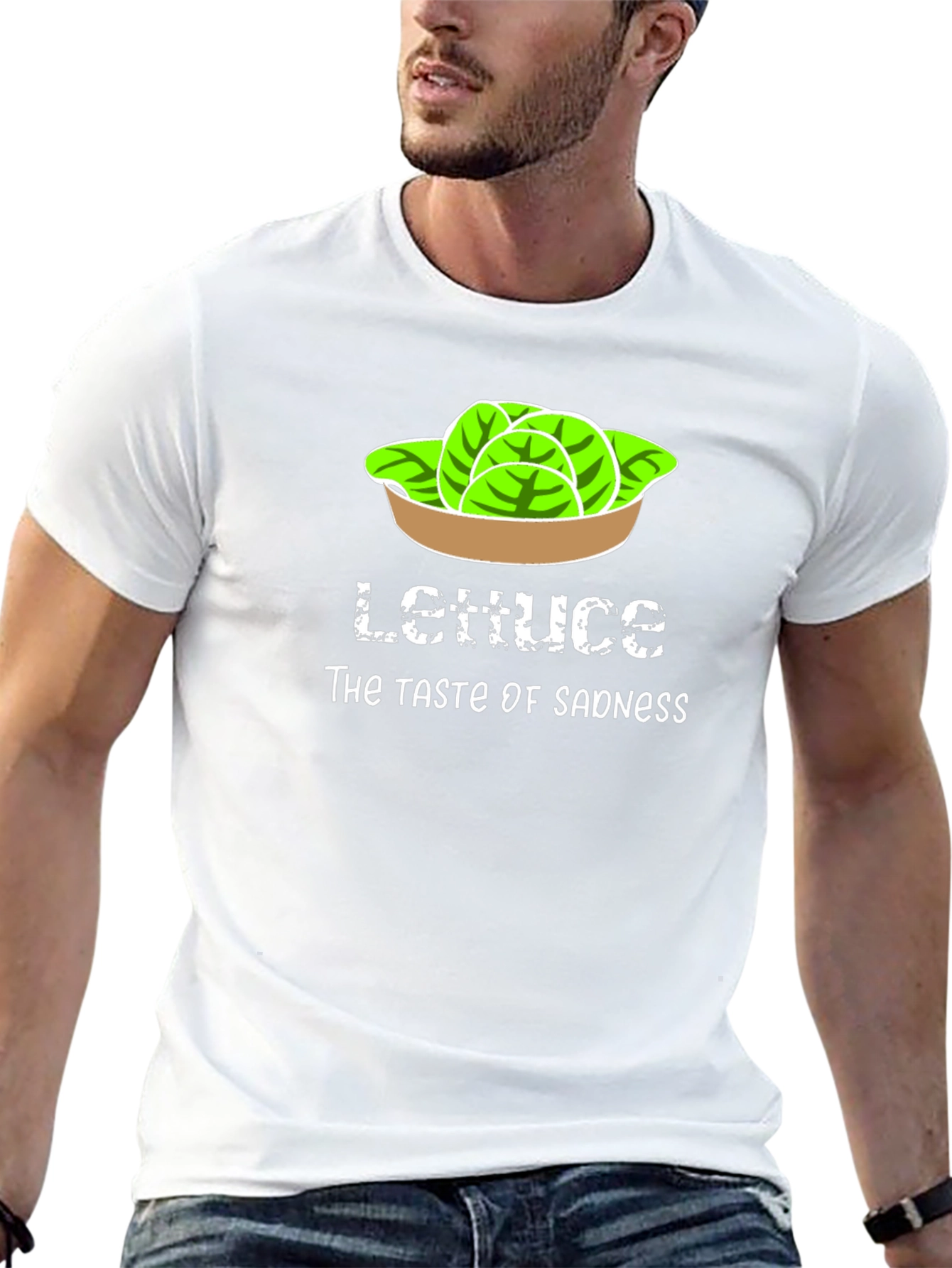 Lettuce Taste of Sadness Black T-Shirt