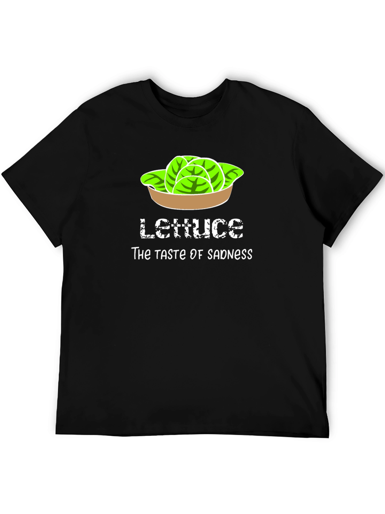 Lettuce Taste of Sadness Black T-Shirt