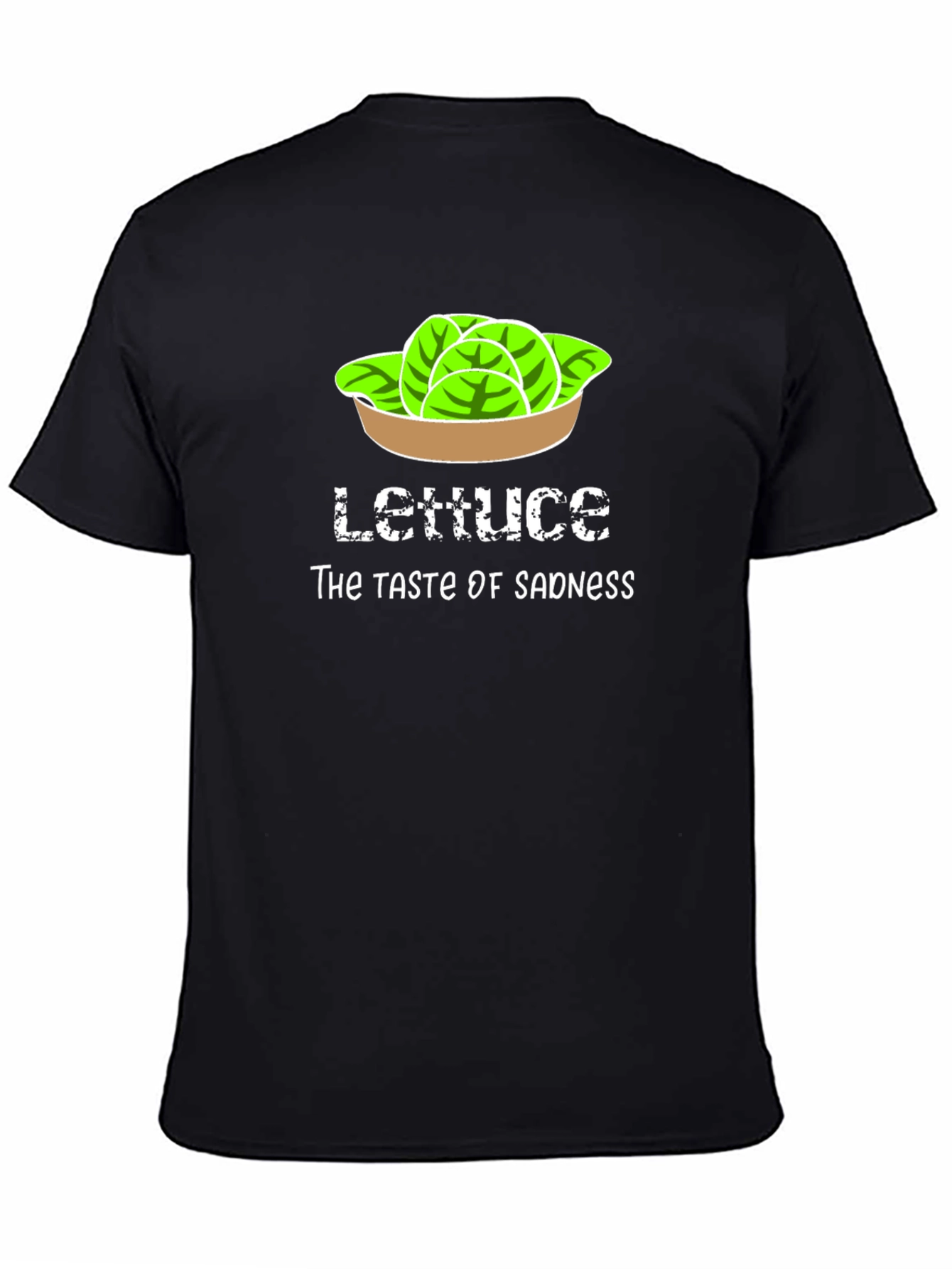 Lettuce Taste of Sadness Black T-Shirt