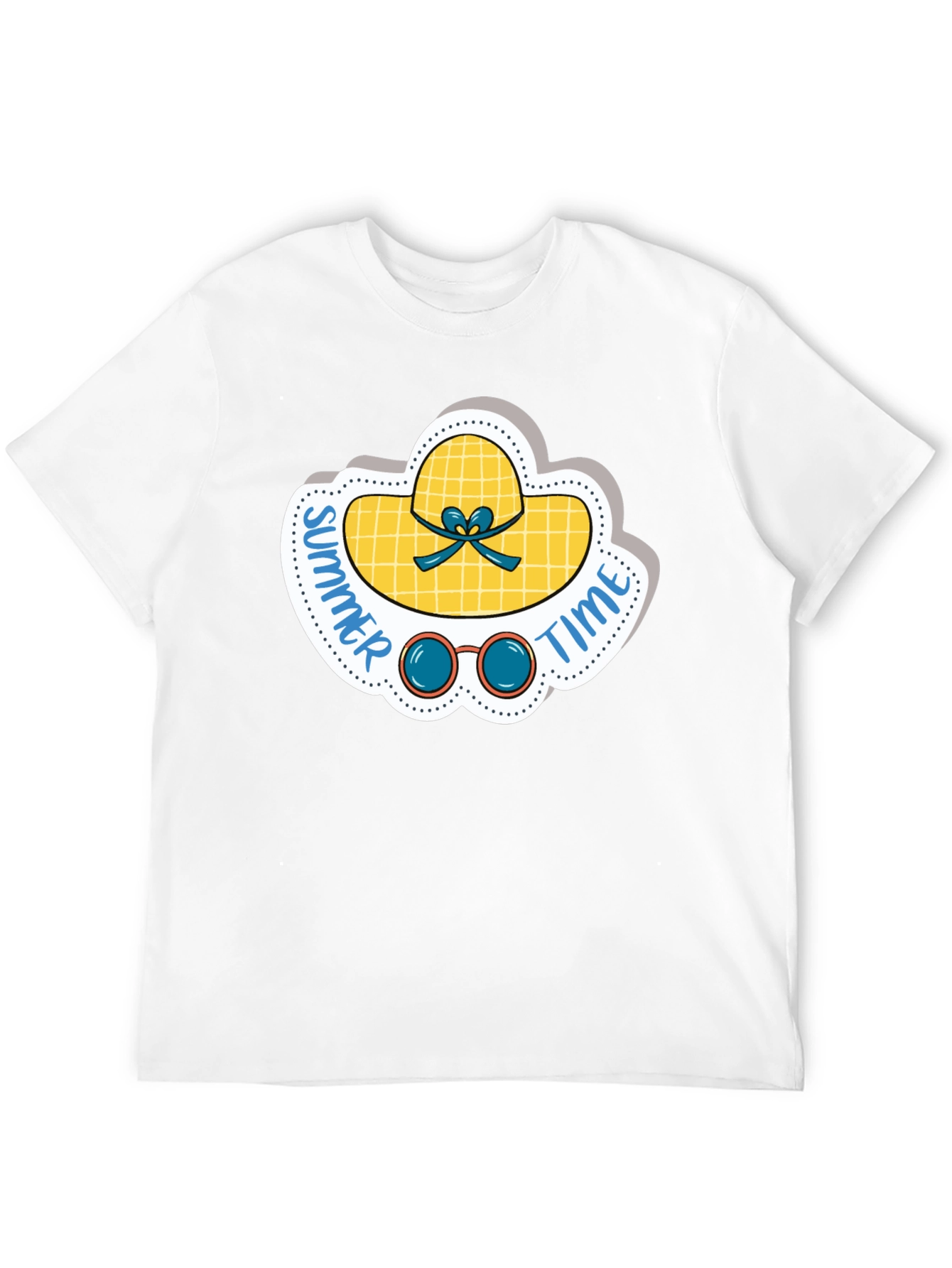 Summer Time Graphic Tee - Black Cotton Shirt
