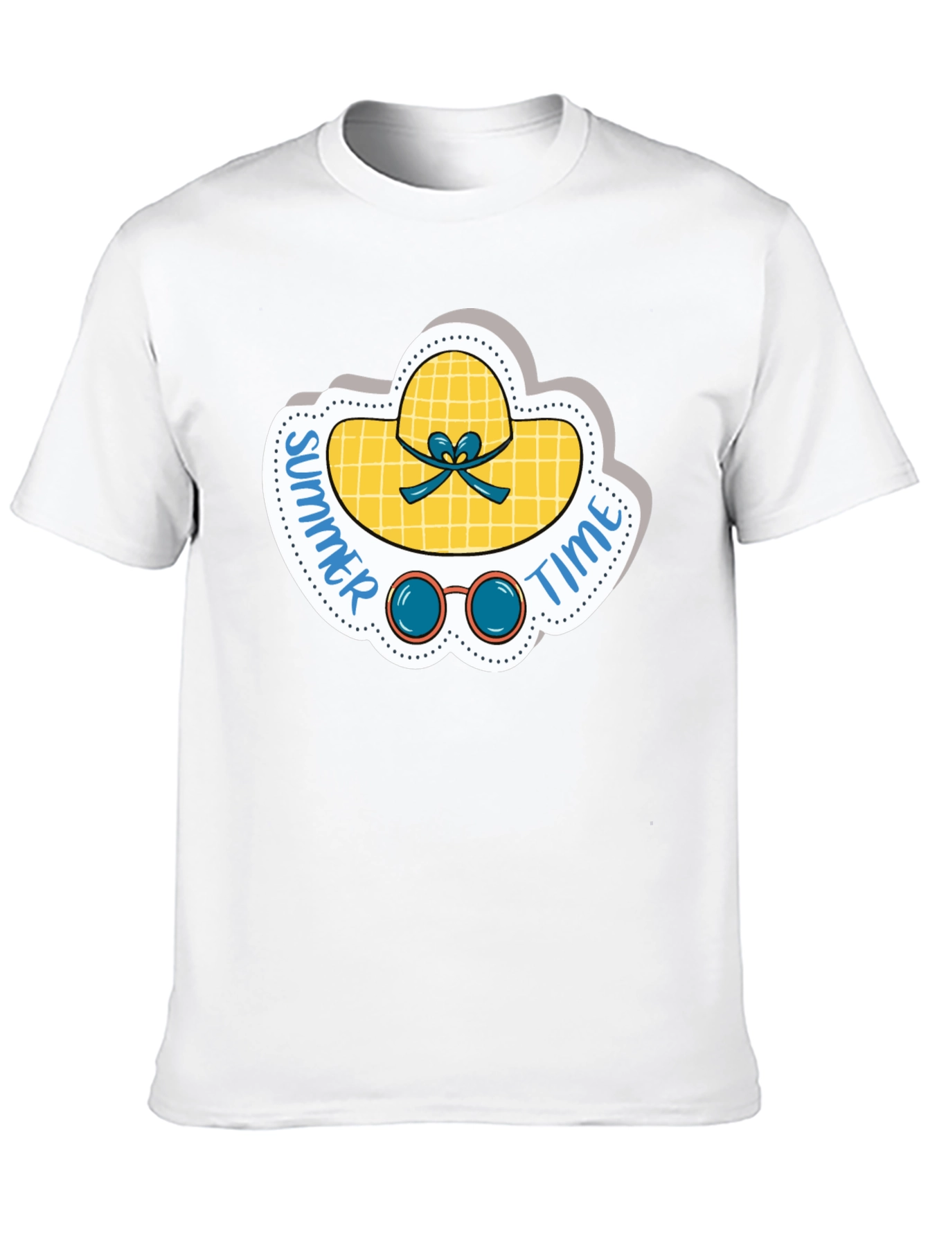 Summer Time Graphic Tee - Black Cotton Shirt