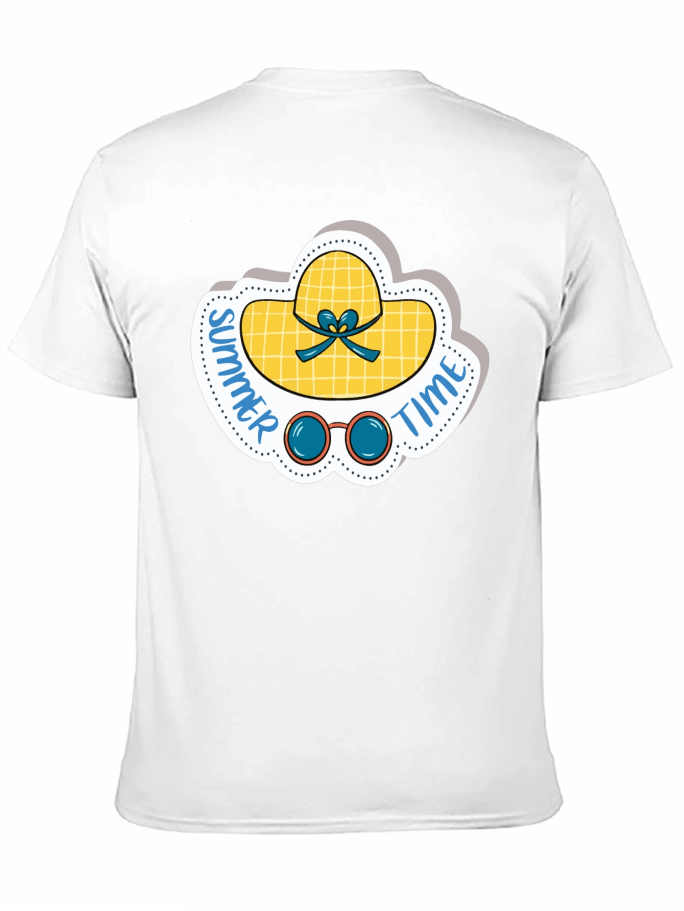 Summer Time Graphic Tee - Black Cotton Shirt