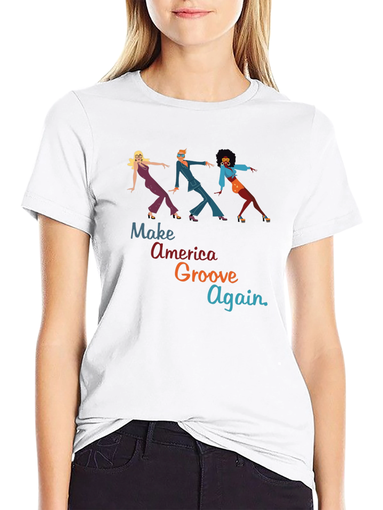 Make America Groove Again T-Shirt - Disco Era Vibes
