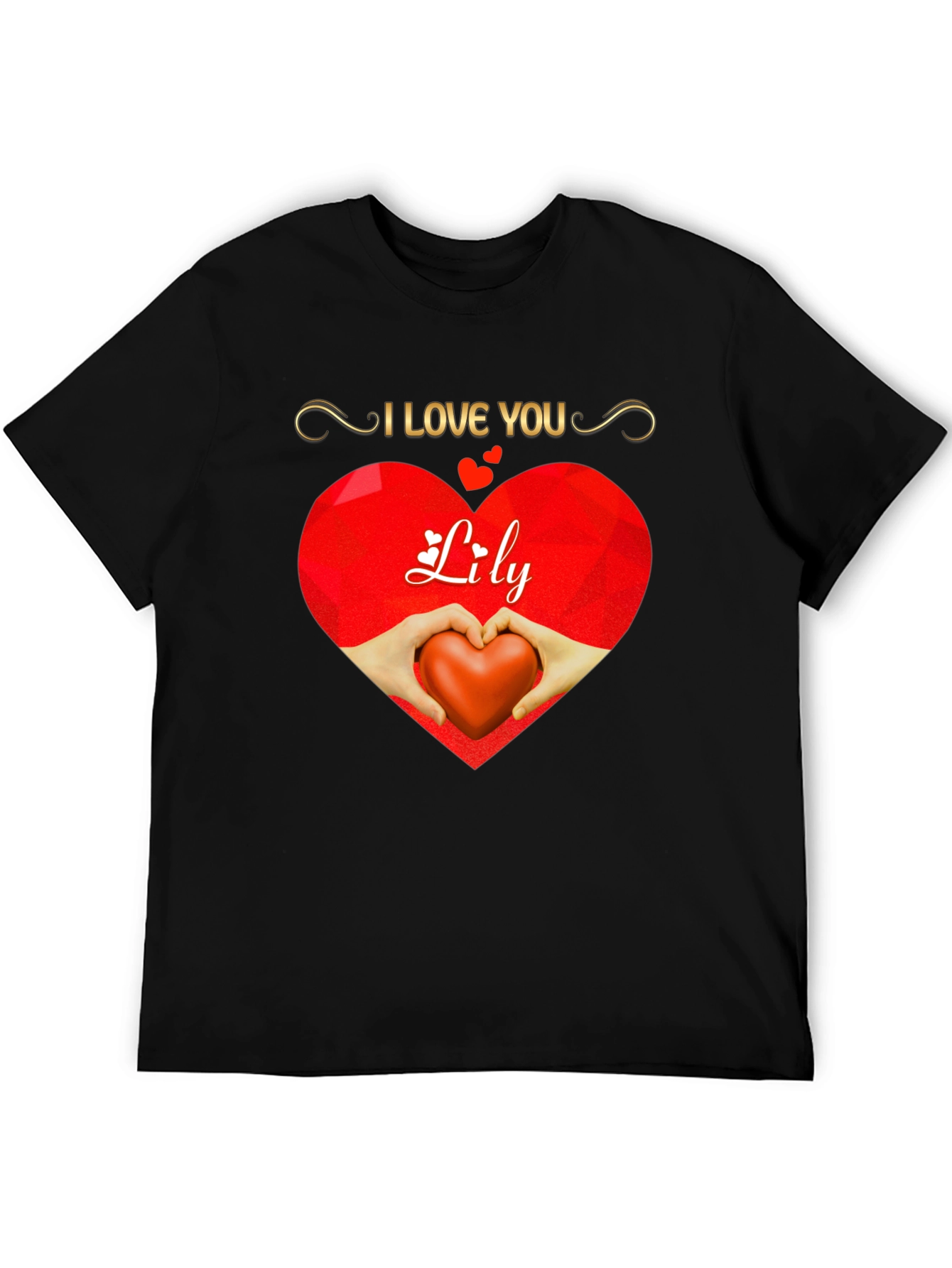 I Love You Lily Heart Graphic Tee