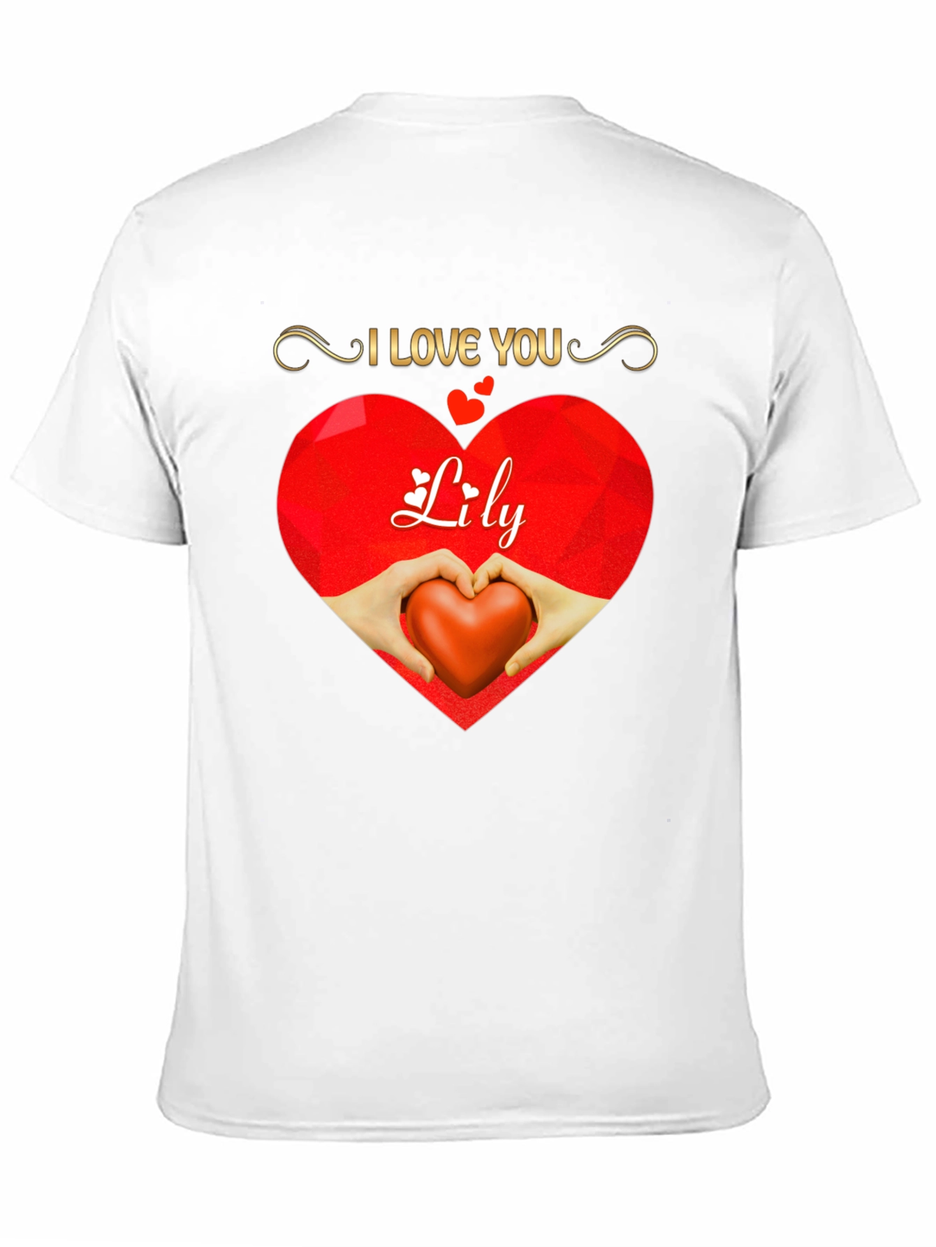 I Love You Lily Heart Graphic Tee